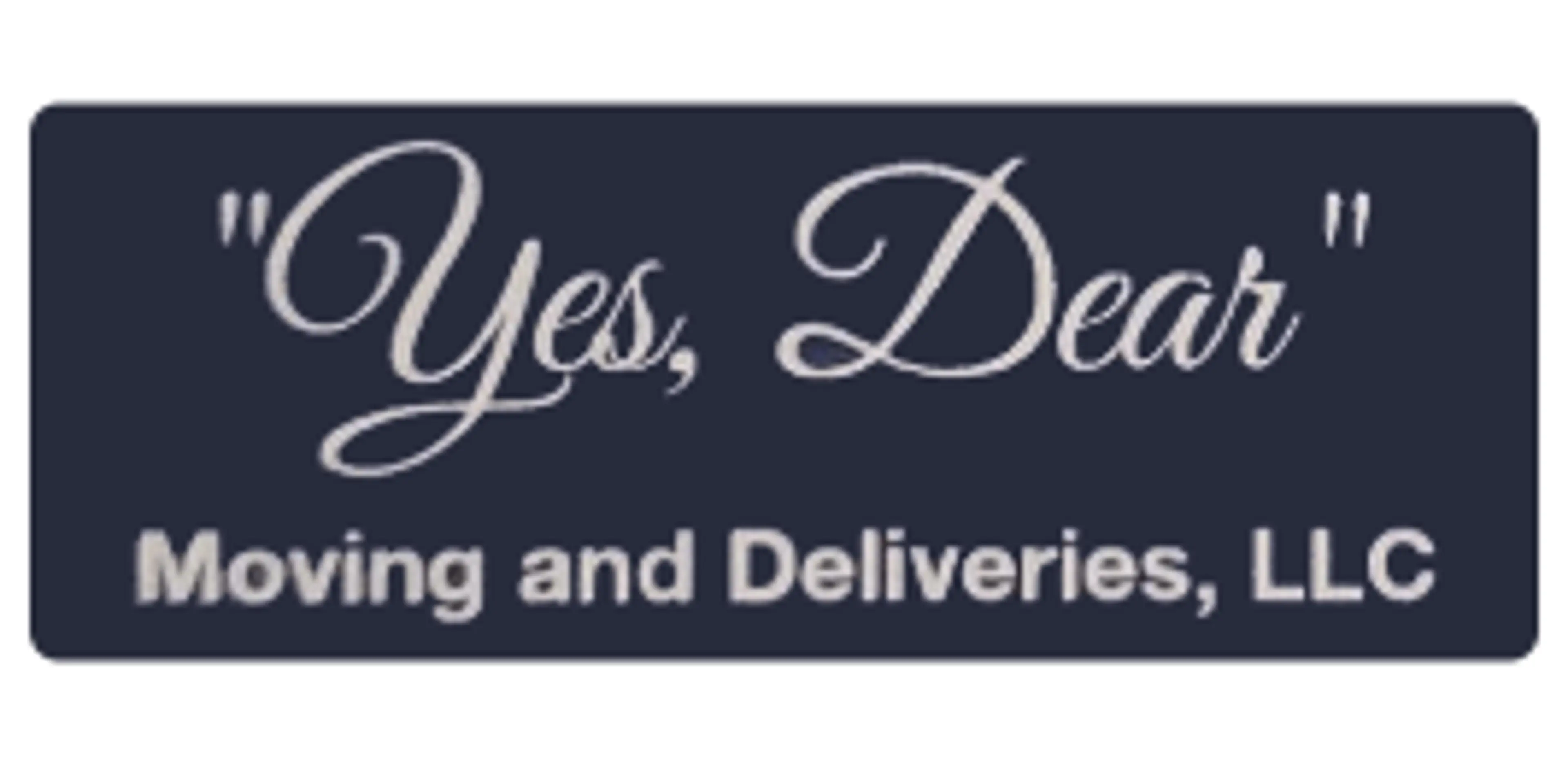 "Yes, Dear" Moving & Deliveries LLC logo