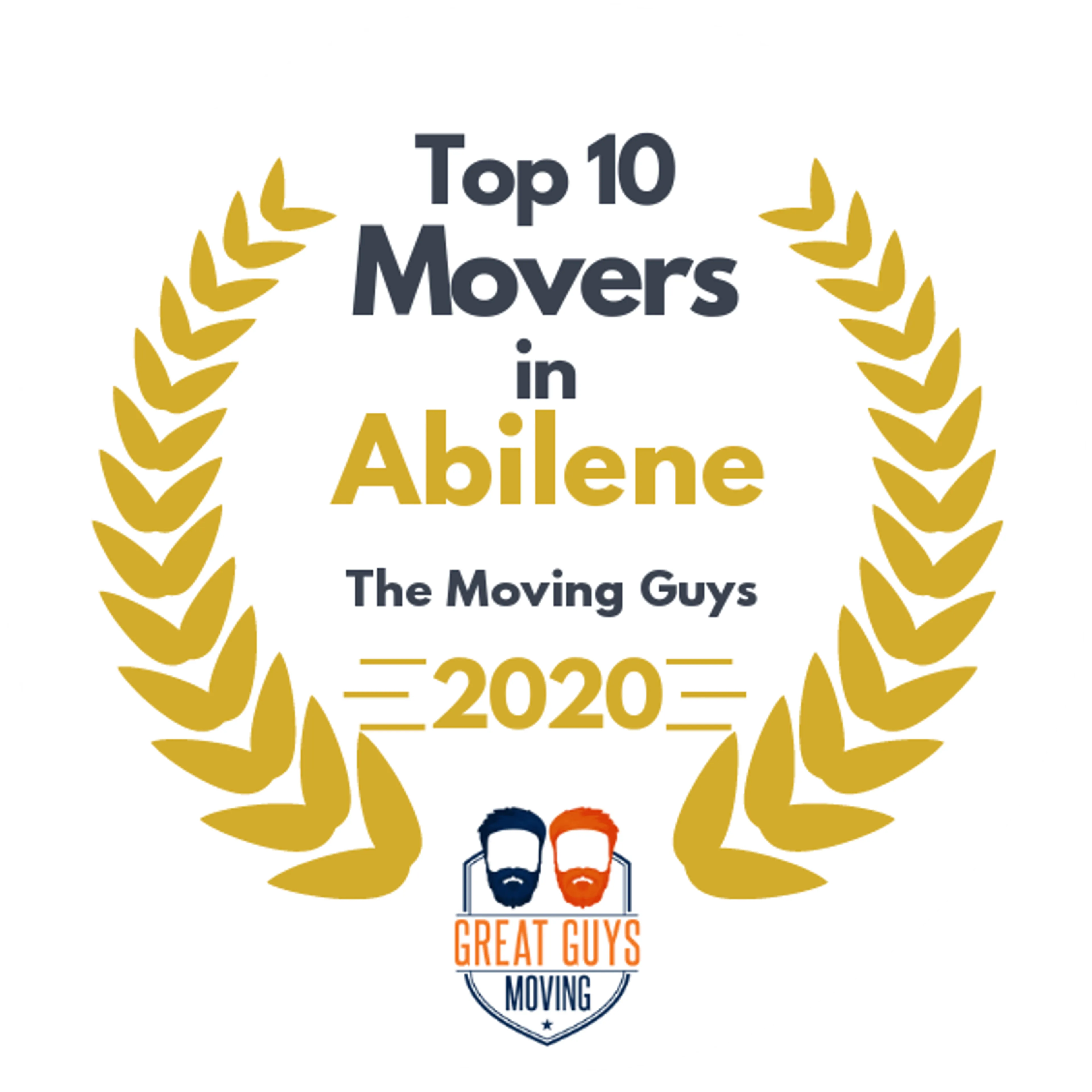 Top 10 Movers in Abilene, TX 2020 award