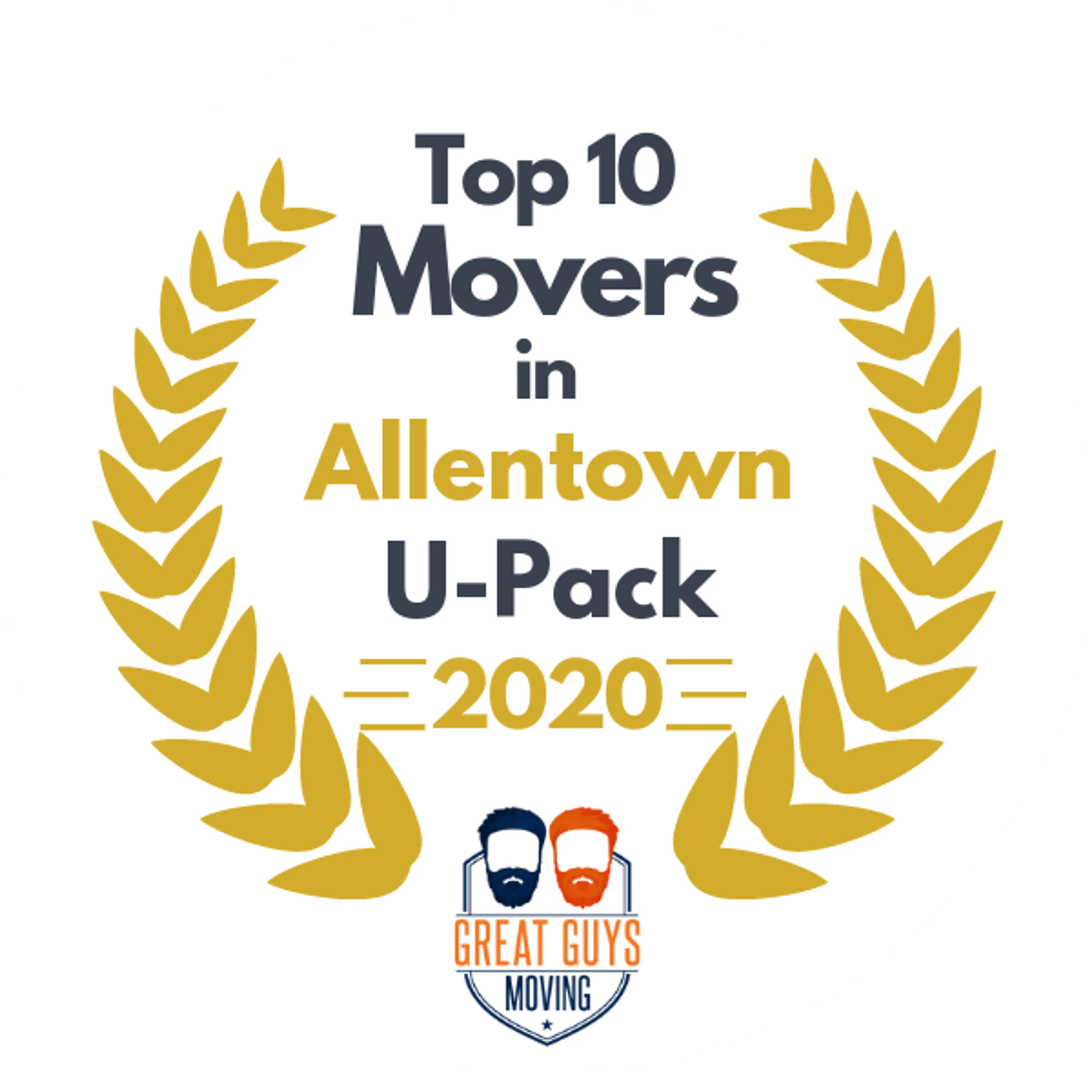 Top 10 Movers in Allentown, PA 2020 award