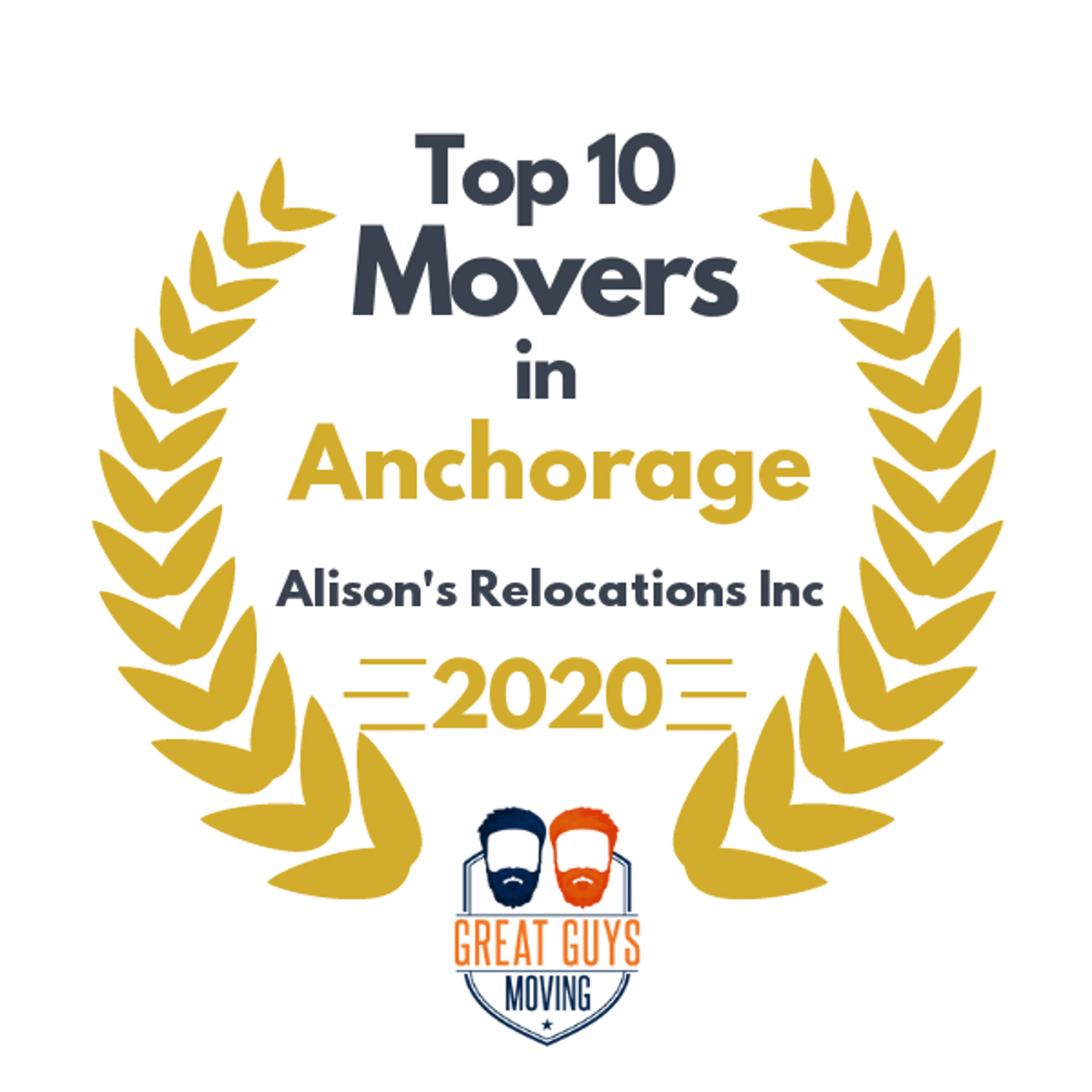 Top 10 Movers in Anchorage, AK 2020 award