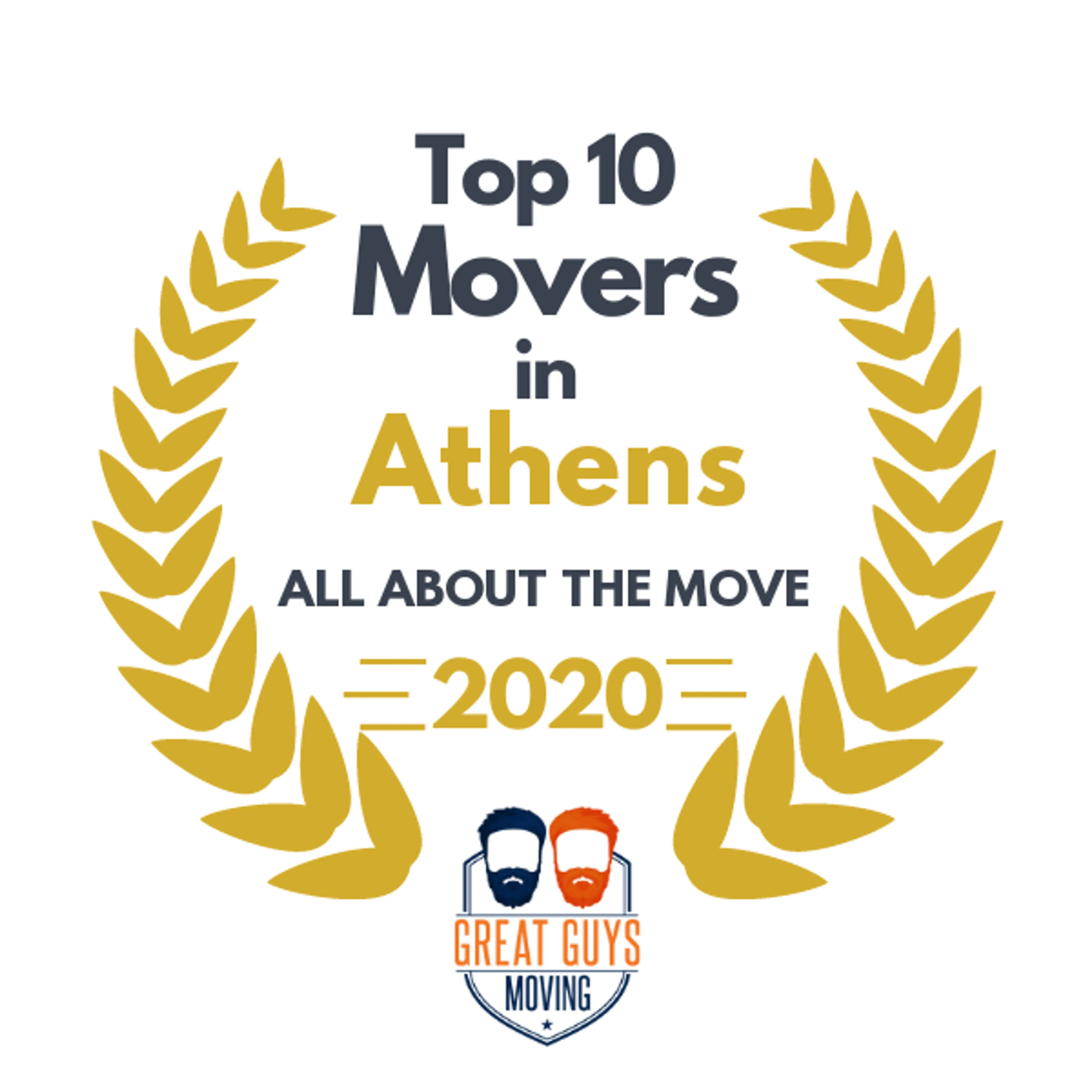 Top 10 Movers in Athens, GA 2020 award