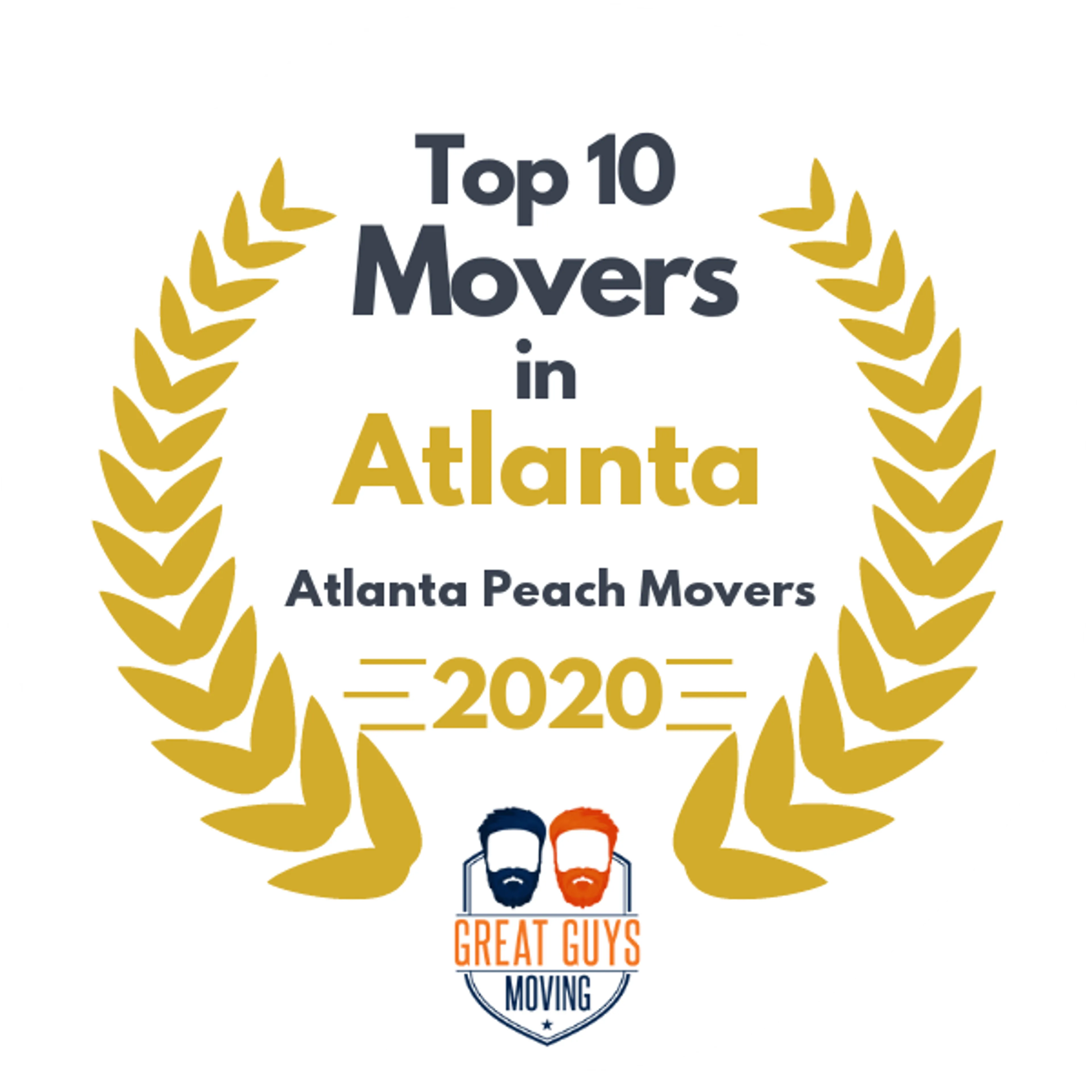 Top 10 Movers in Atlanta, GA 2020 award