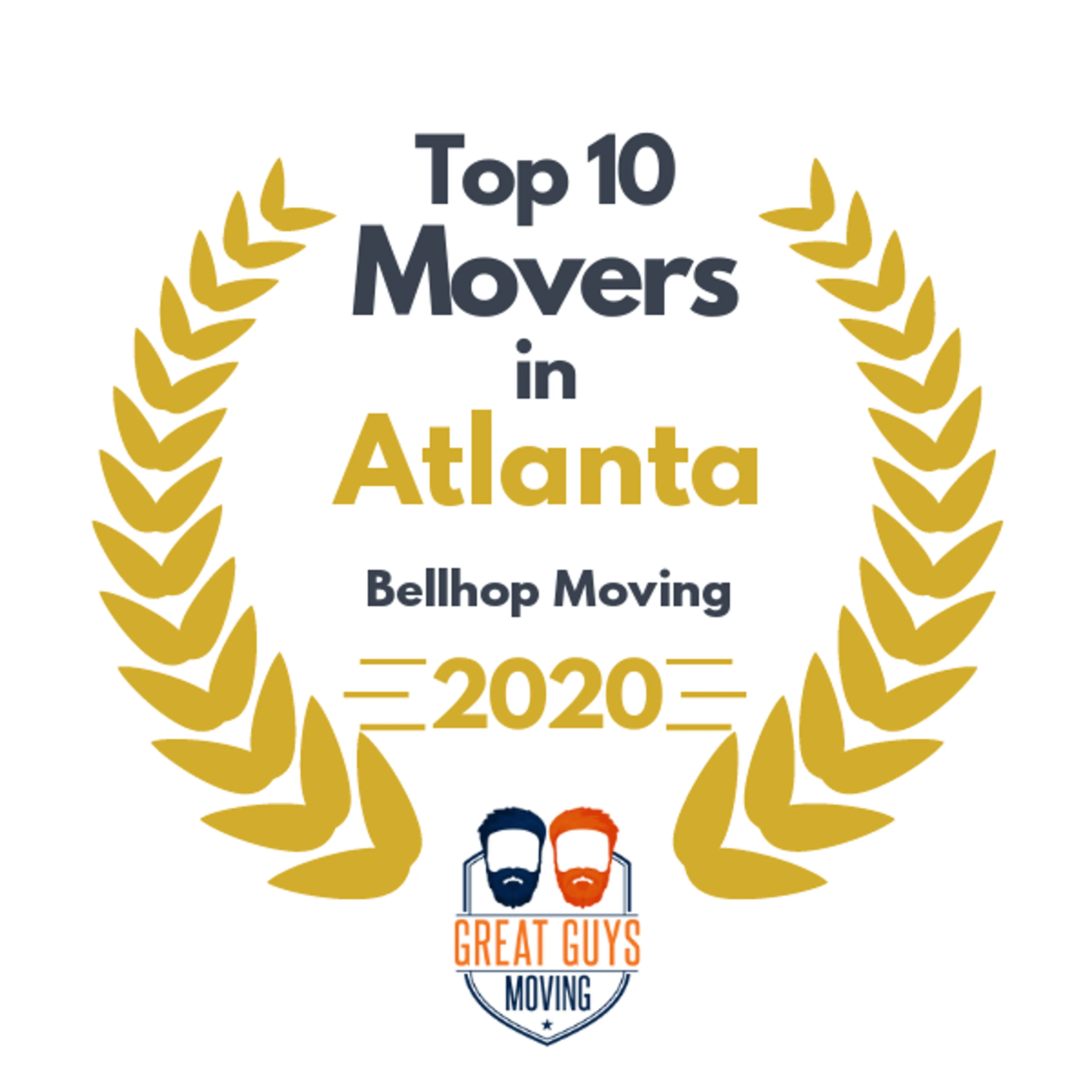 Top 10 Movers in Atlanta, GA 2020 award