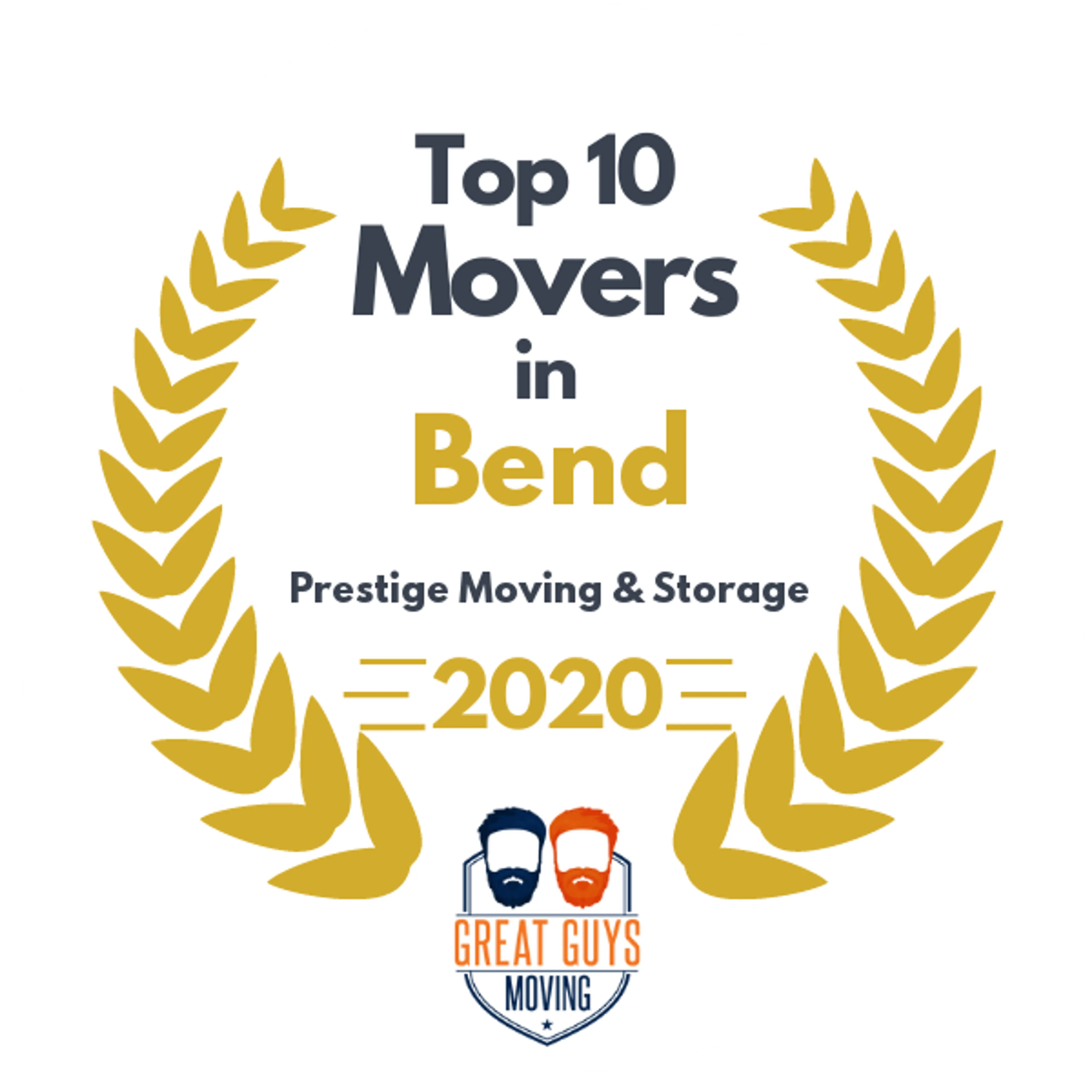 Top 10 Movers in Bend, OR 2020 award
