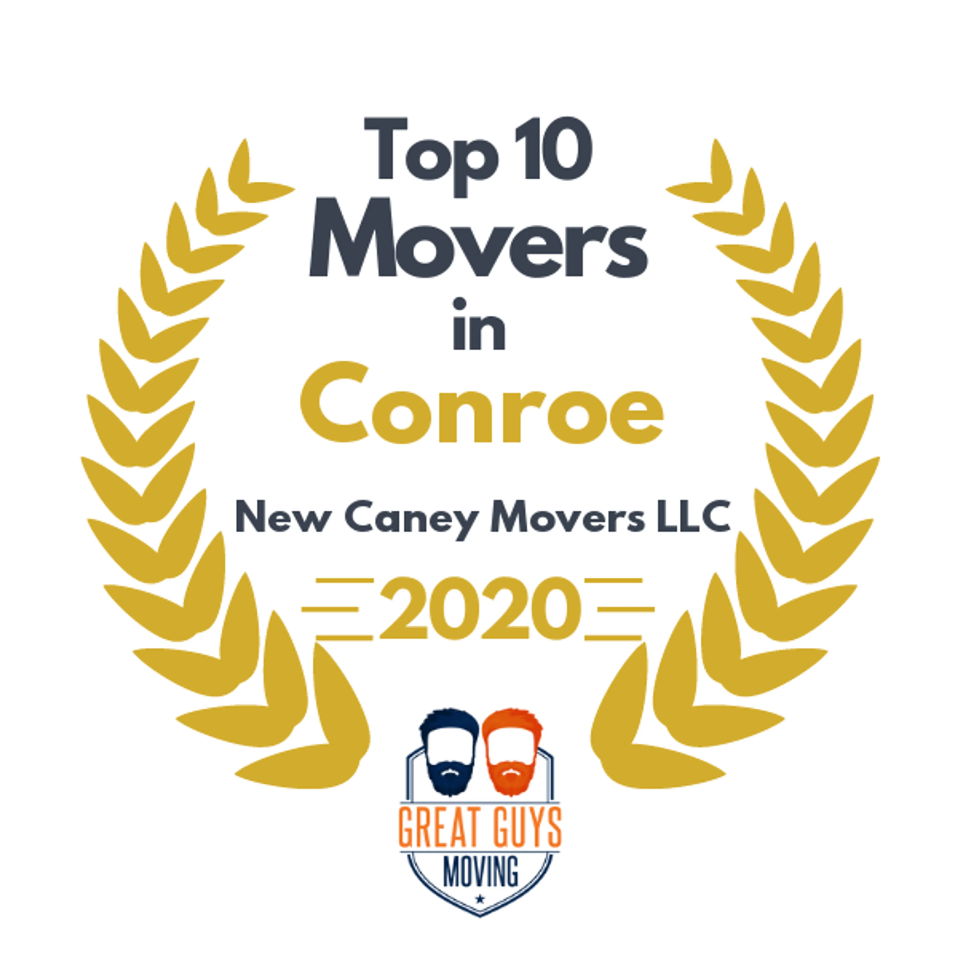 Top 10 Movers in Conroe, TX 2020 award