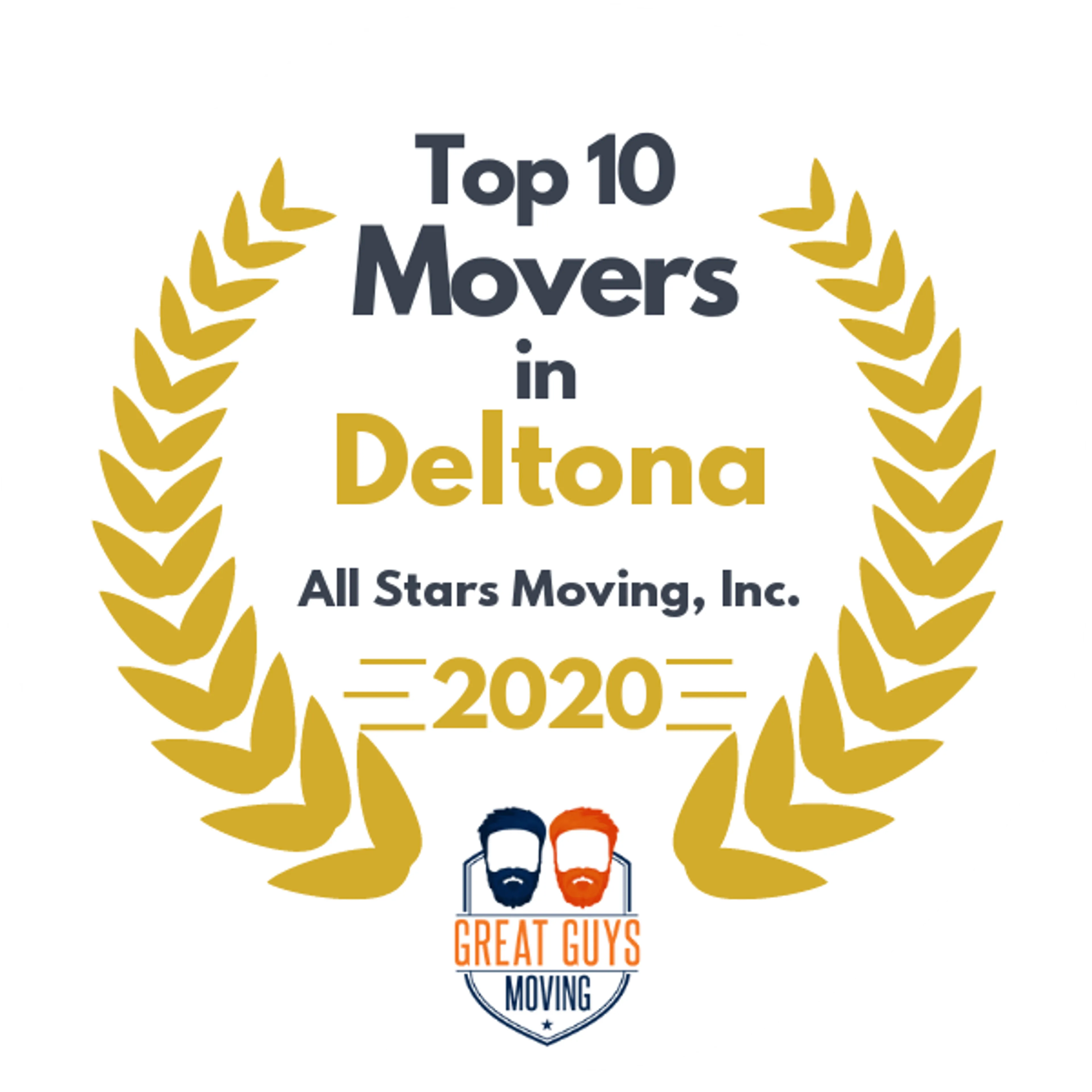 Top 10 Movers in Orlando, FL 2020 award