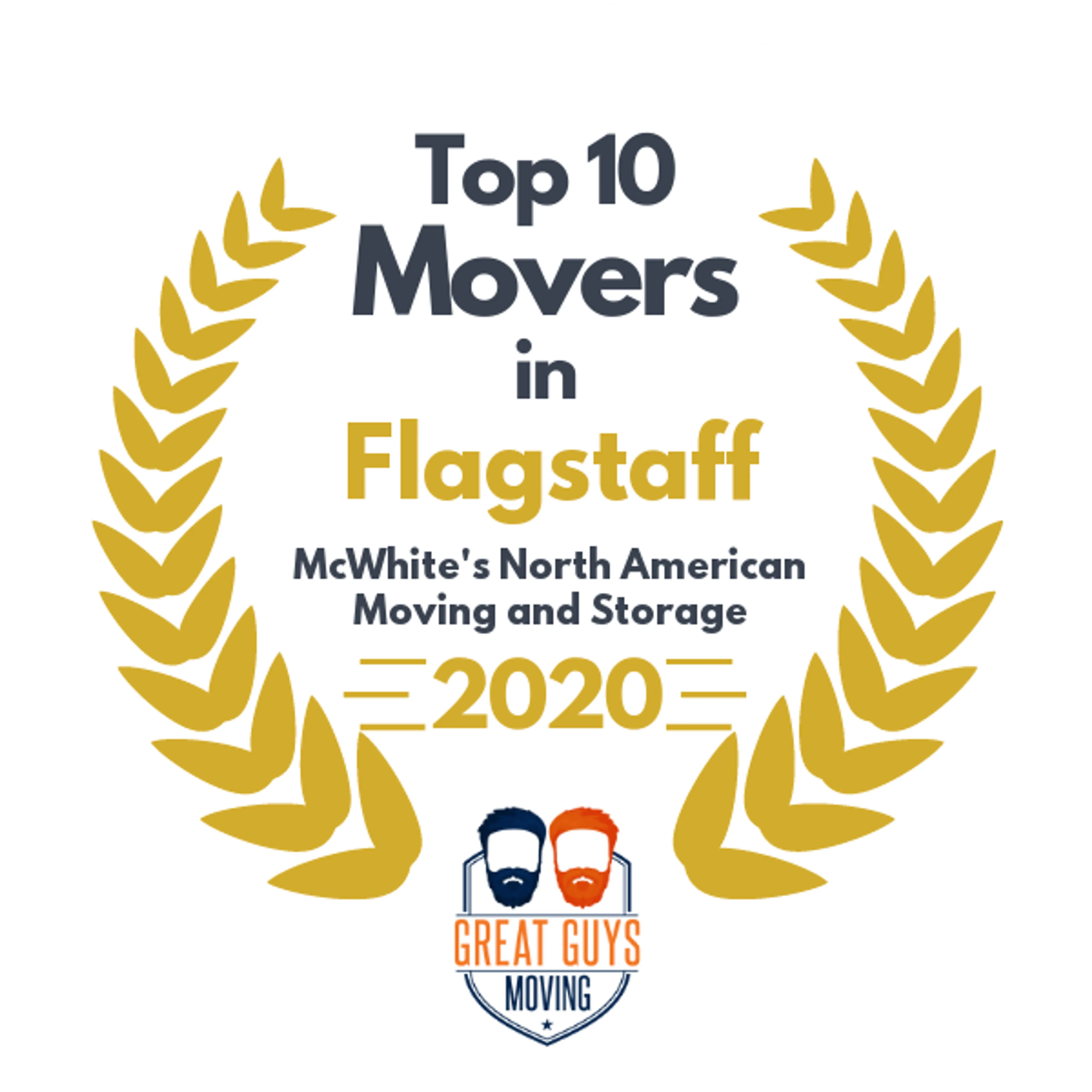 Top 10 Movers in Flagstaff, AZ 2020 award