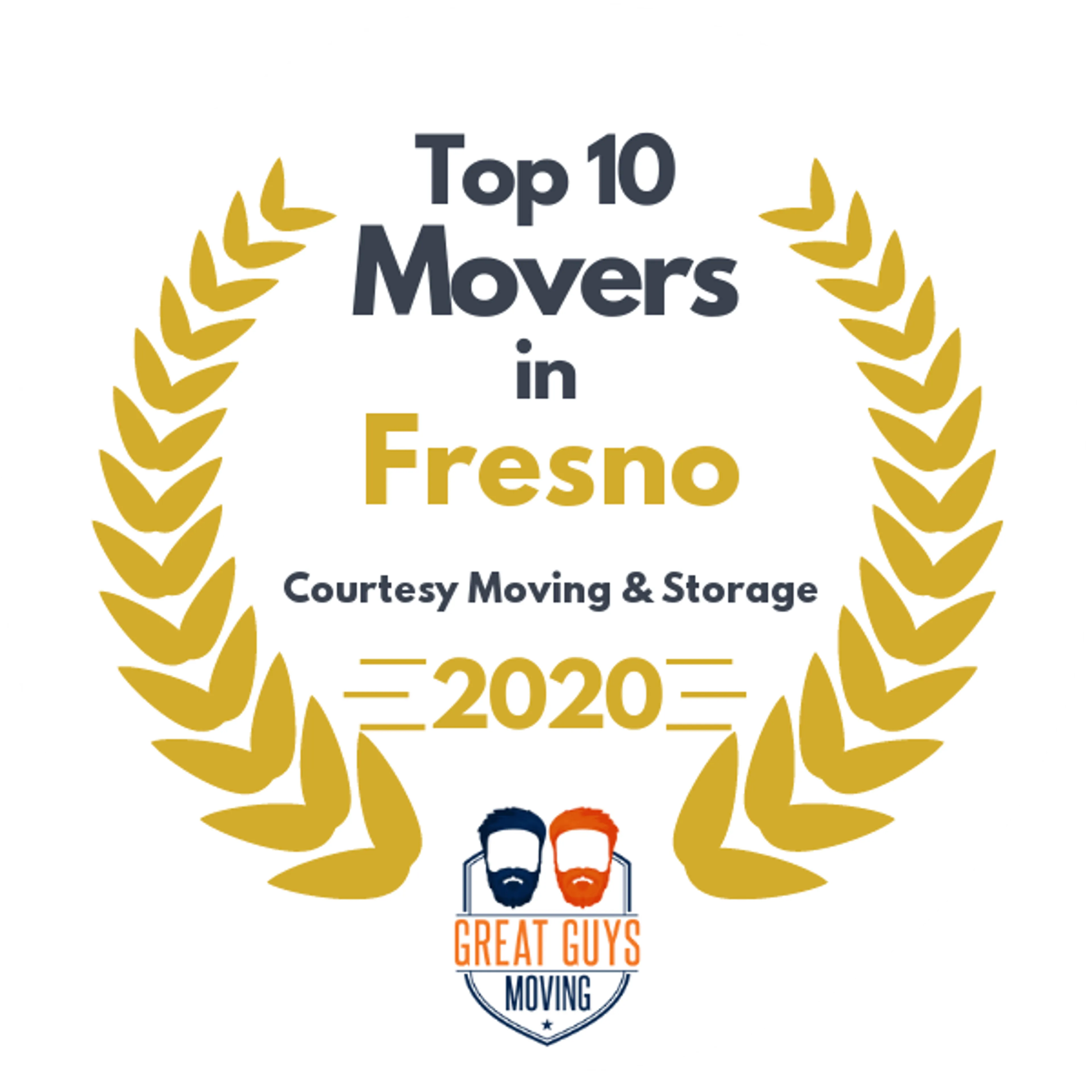 Top 10 Movers in Fresno, CA 2020 award