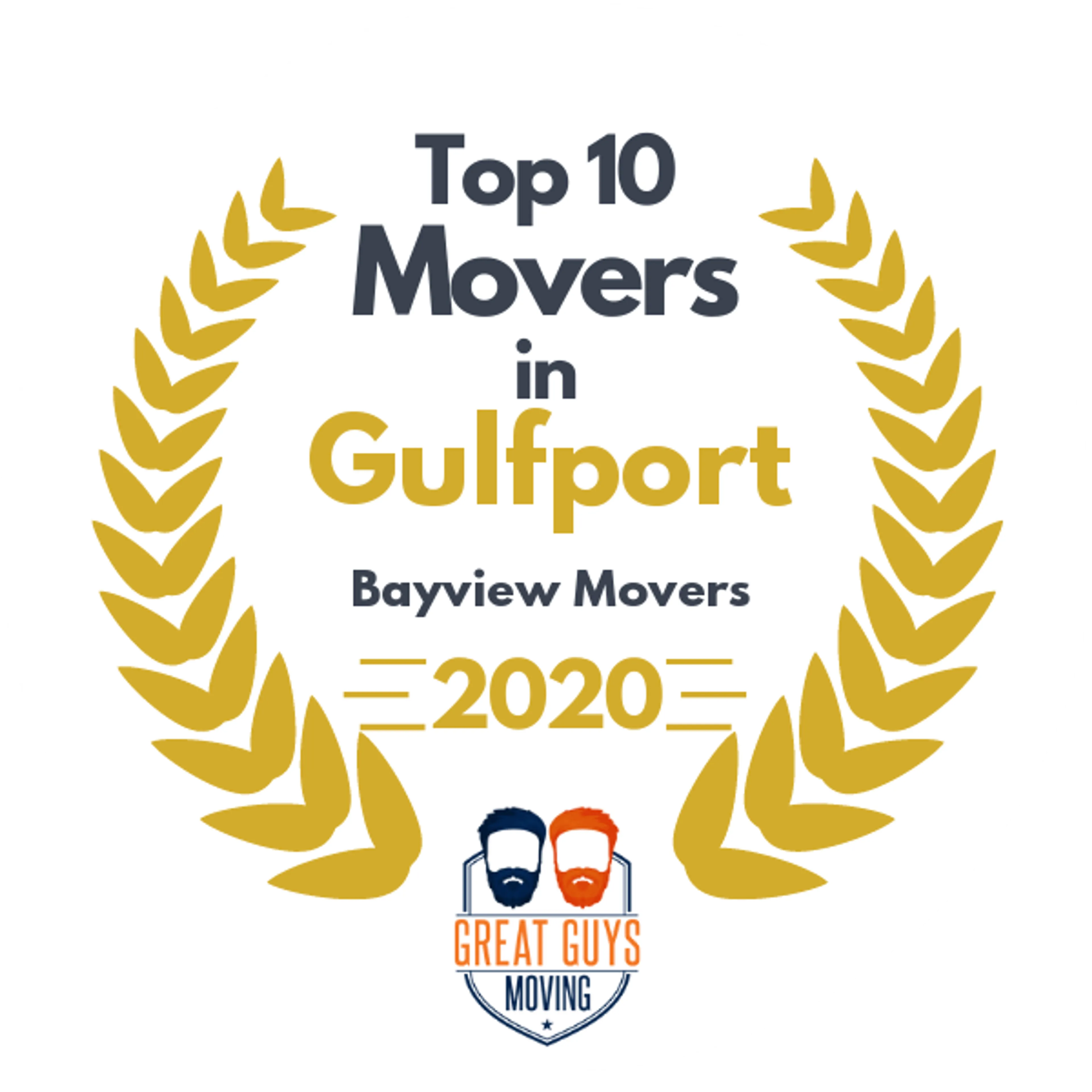 Top 10 Movers in Gulfport, MS 2020 award