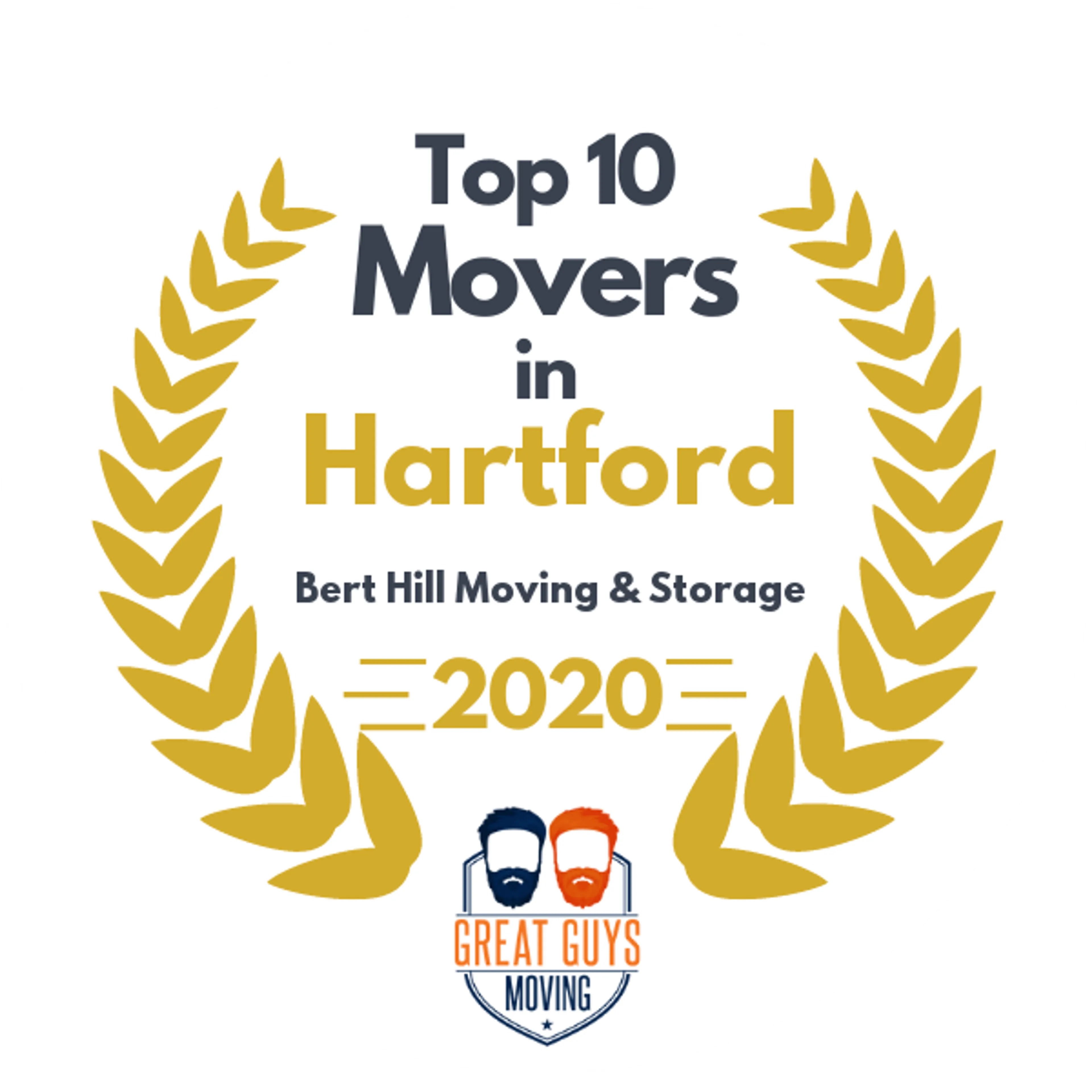 Top 10 Movers in Hartford, CT 2020 award