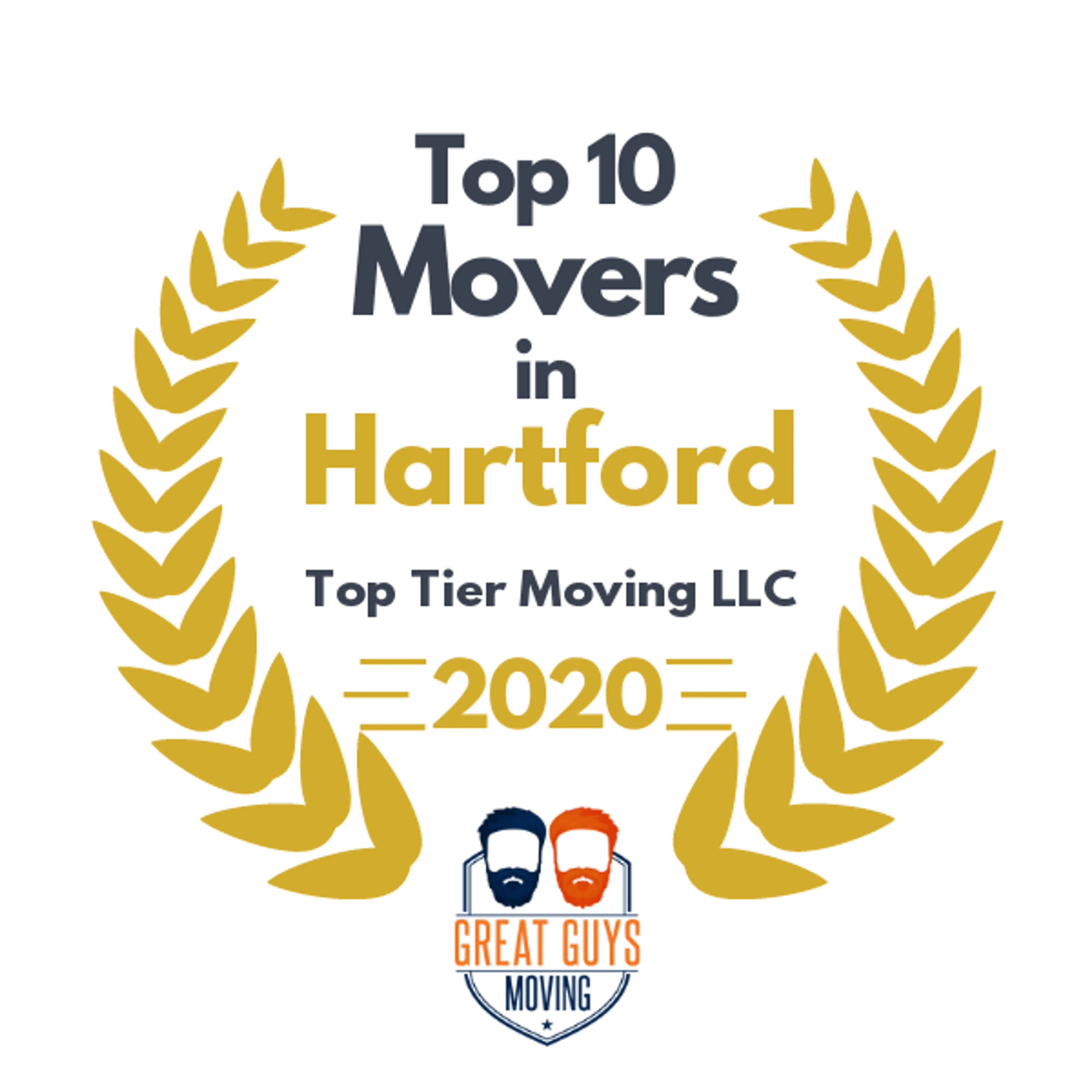Top 10 Movers in Hartford, CT 2020 award