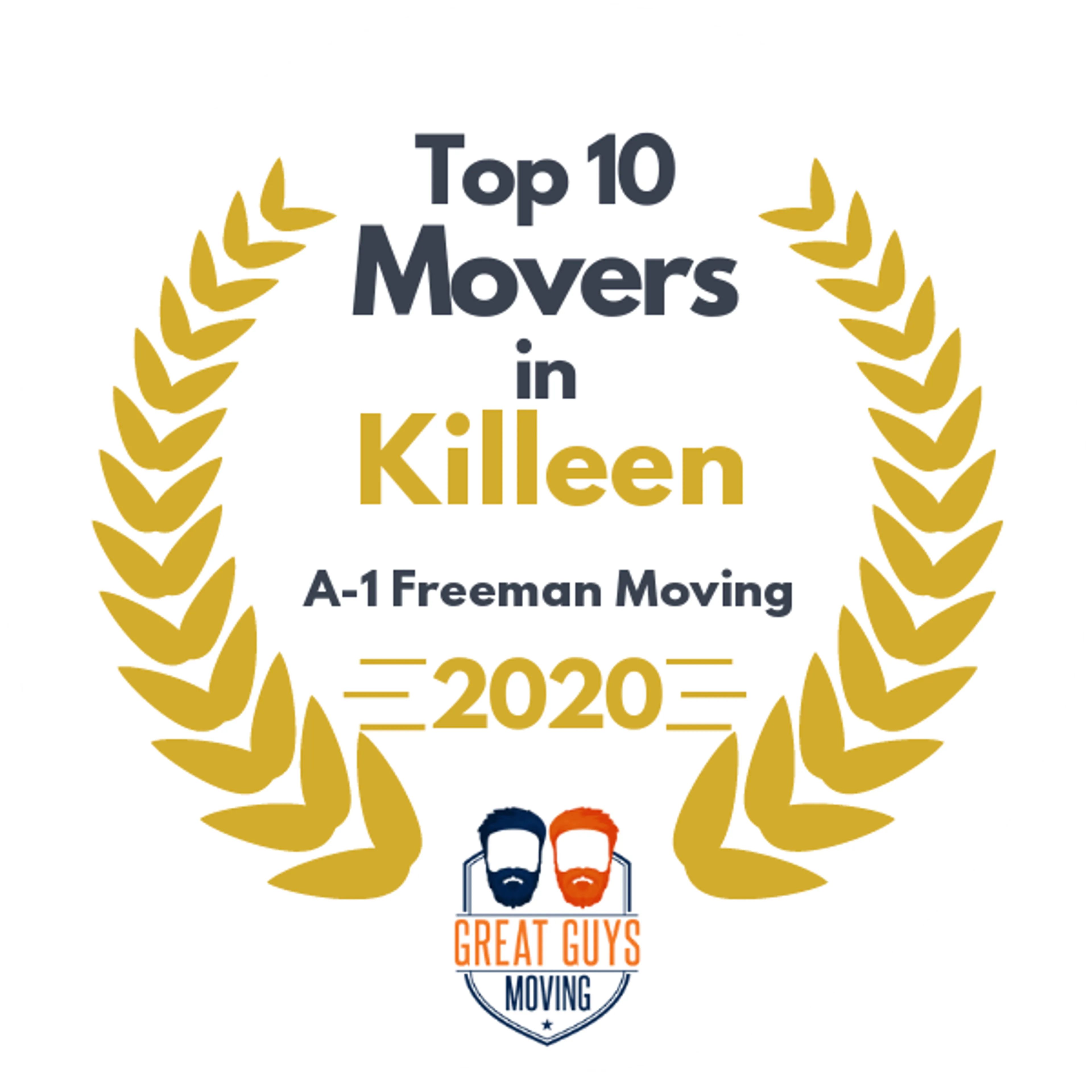 Top 10 Movers in Killeen, TX 2020 award