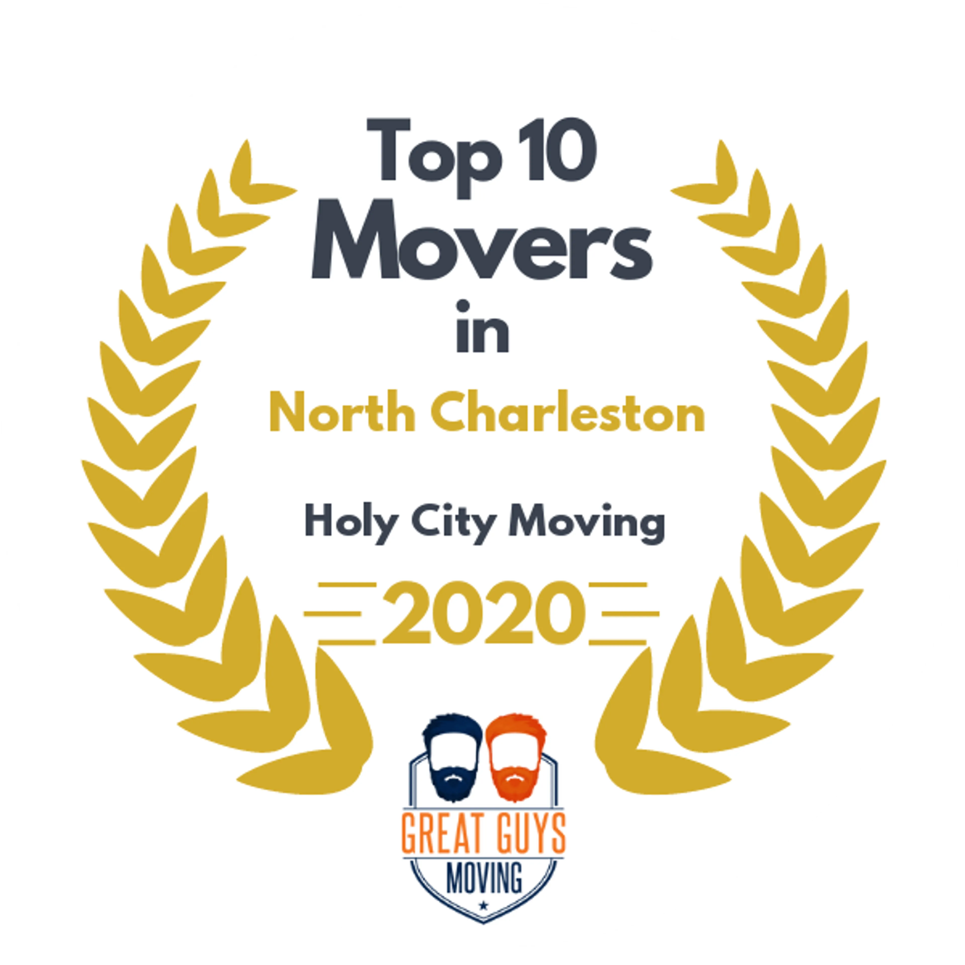 Top 10 Movers in Charleston, SC 2020 award