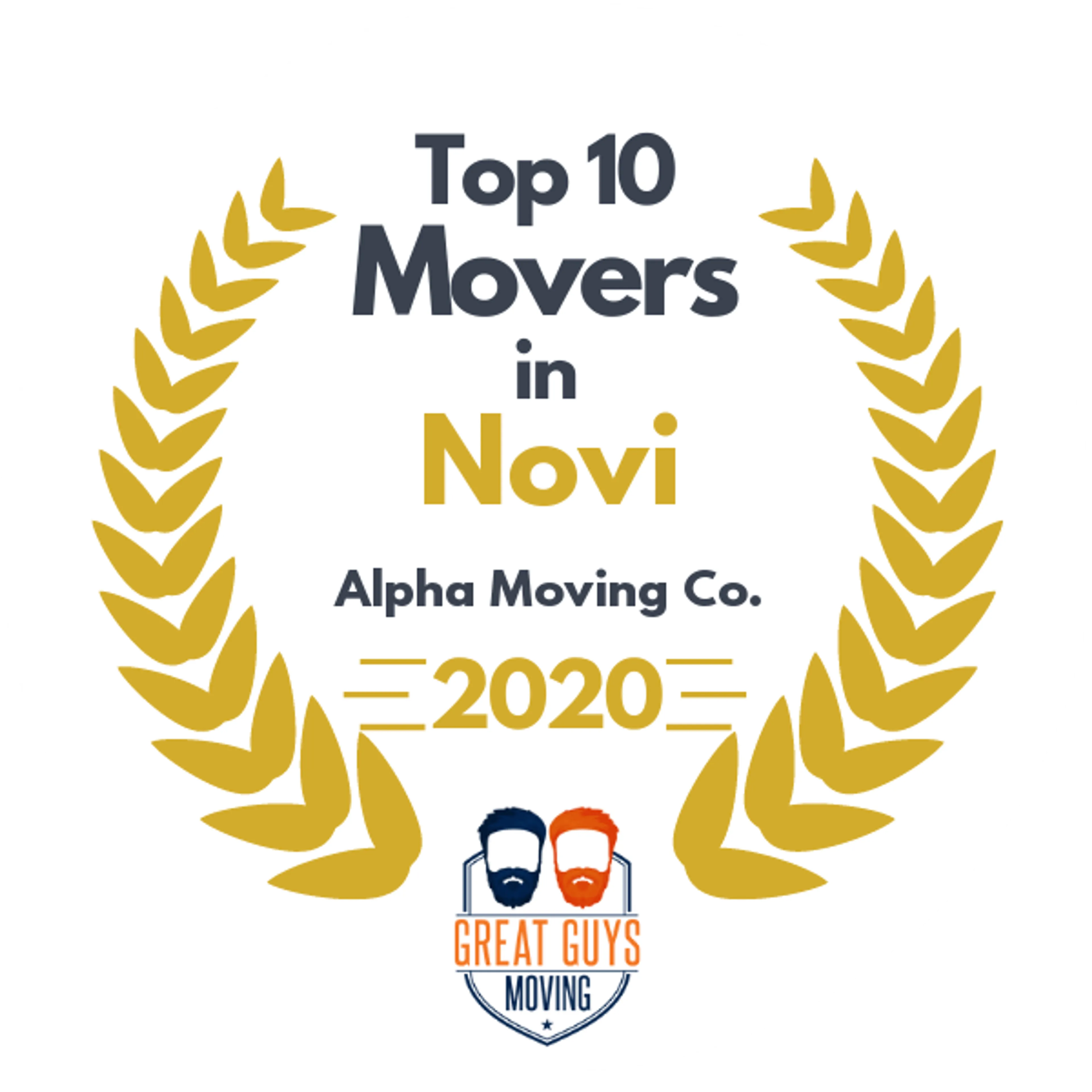 Top 10 Movers in Warren, MI 2020 award