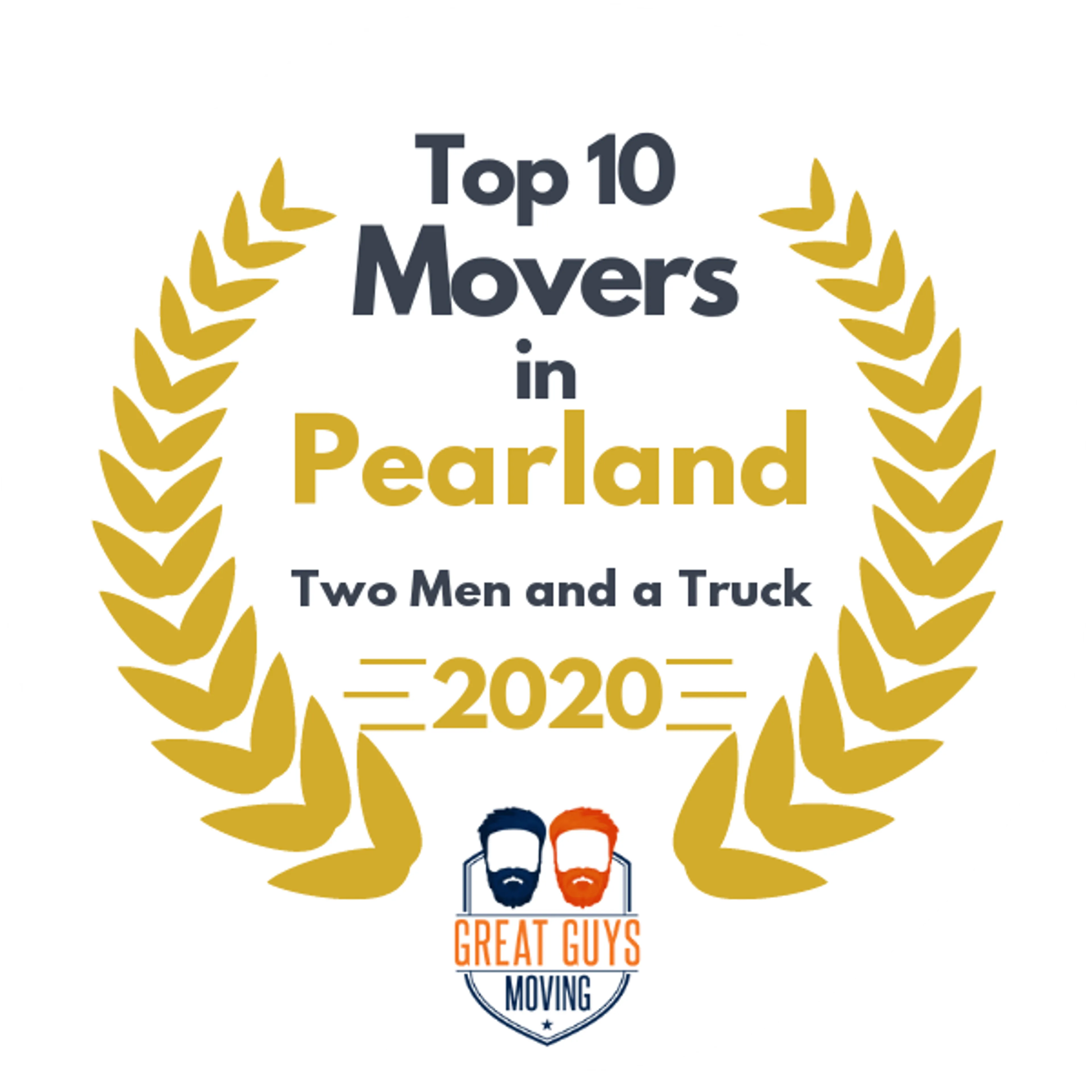 Top 10 Movers in Pasadena, TX 2020 award