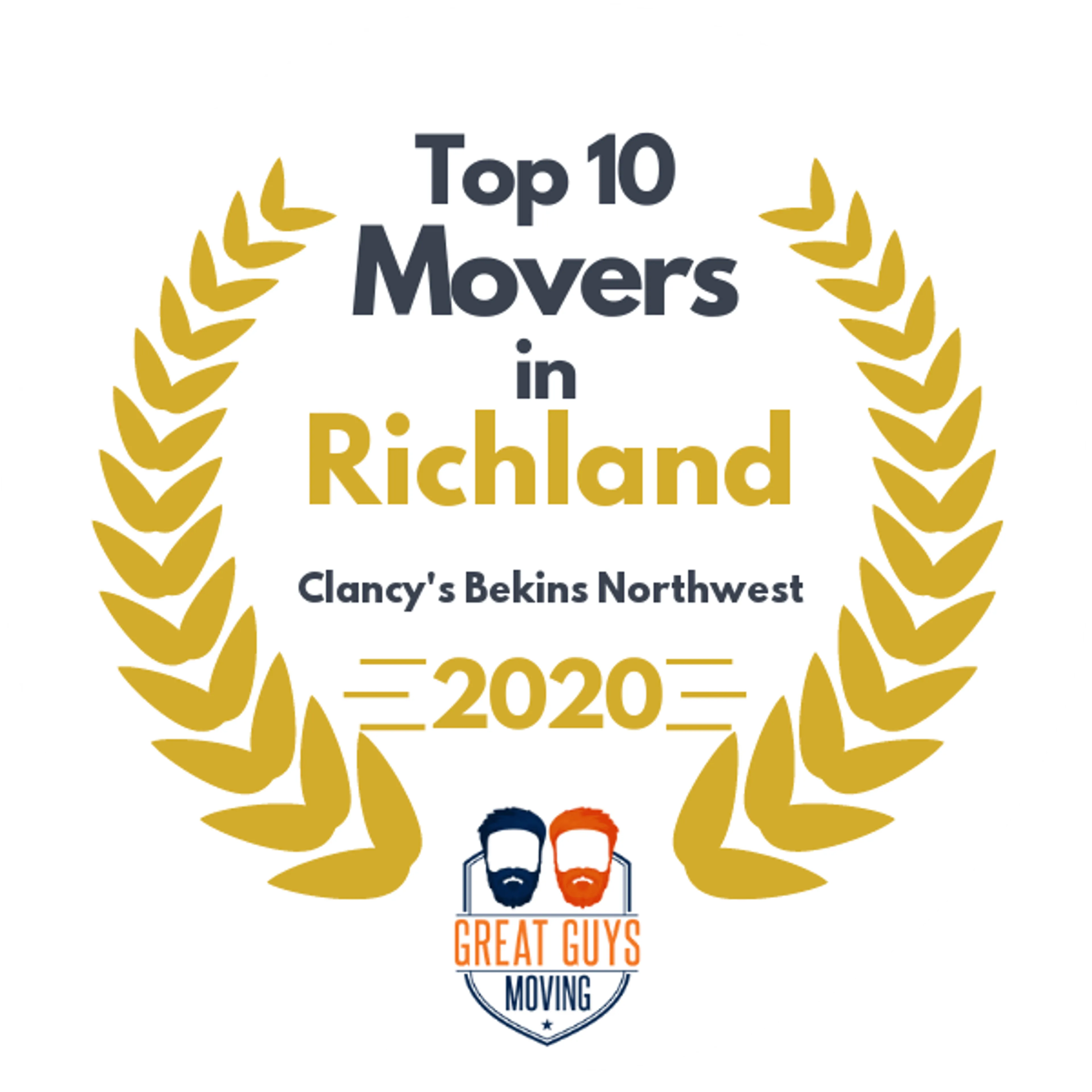 Top 10 Movers in Elgin, OR 2020 award