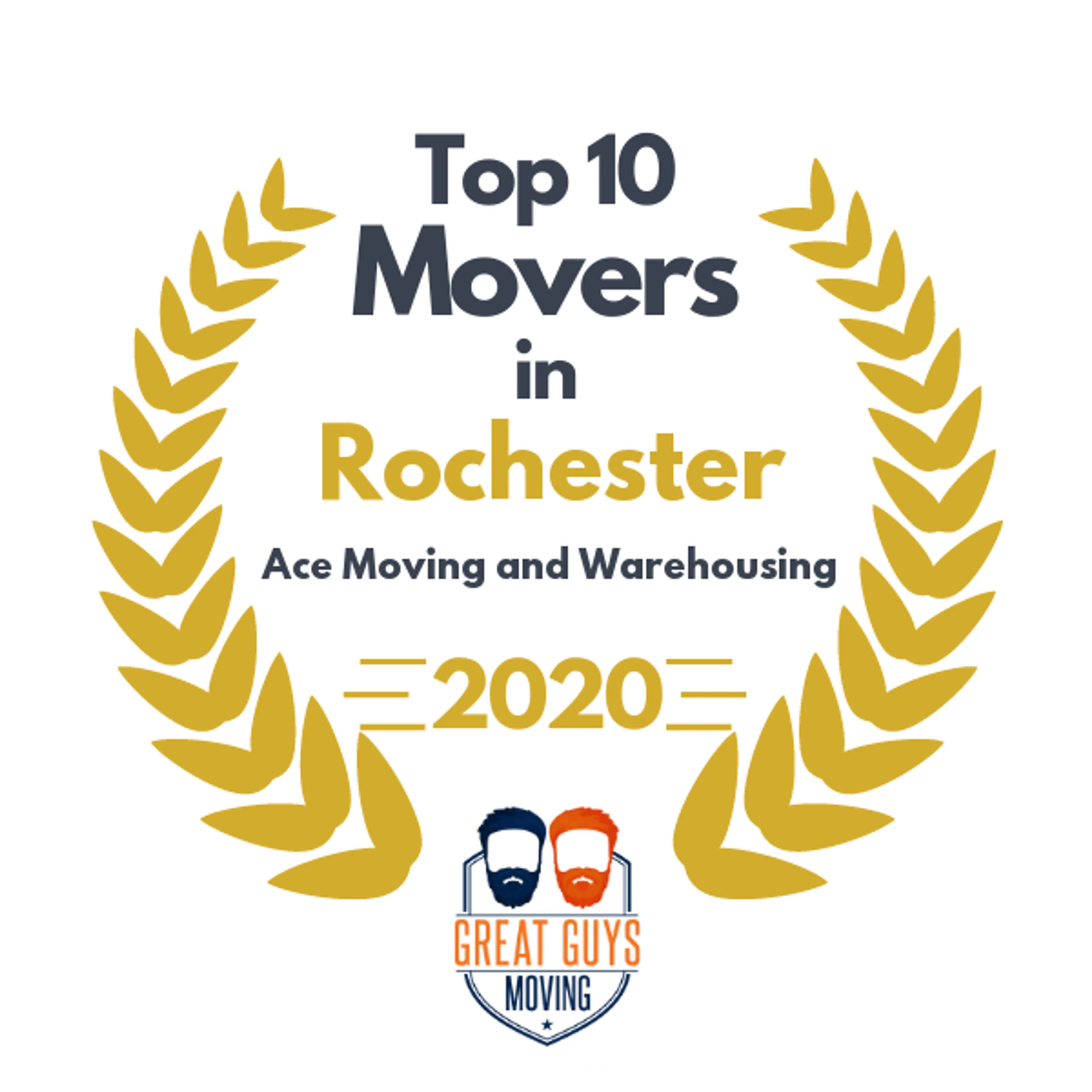 Top 10 Movers in Rochester, MN 2020 award