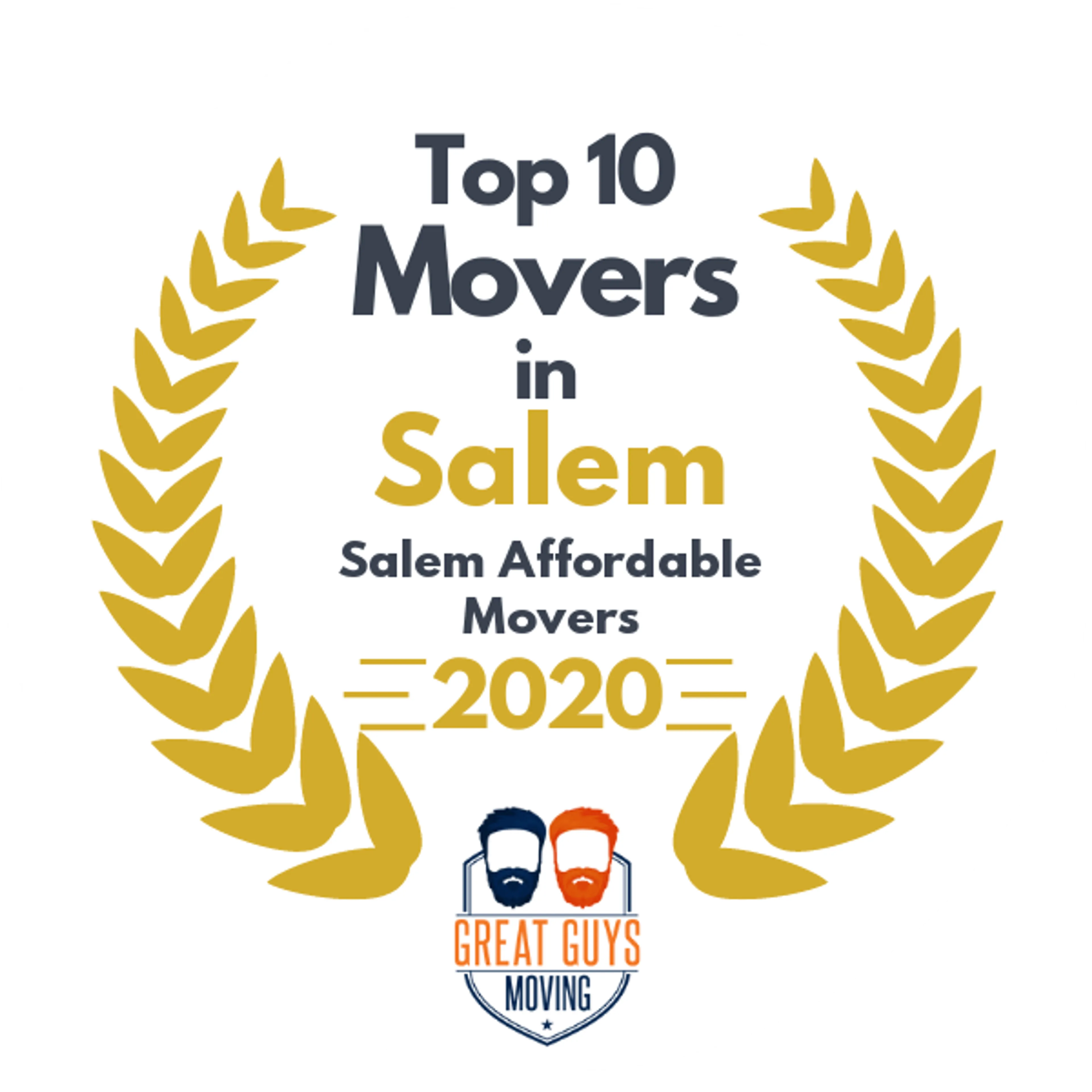 Top 10 Movers in Salem, OR 2020 award