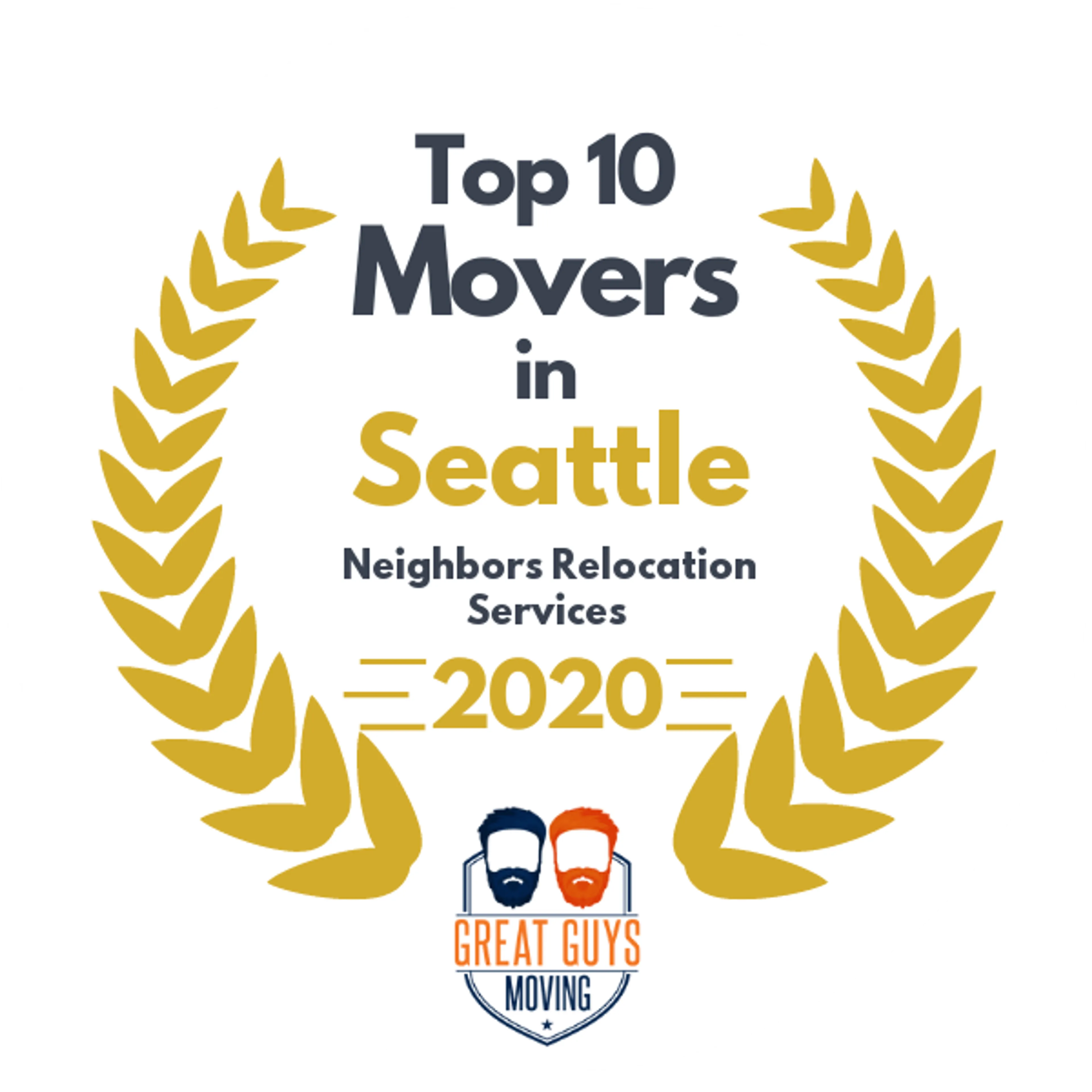 Top 10 Movers in Seattle, WA 2020 award