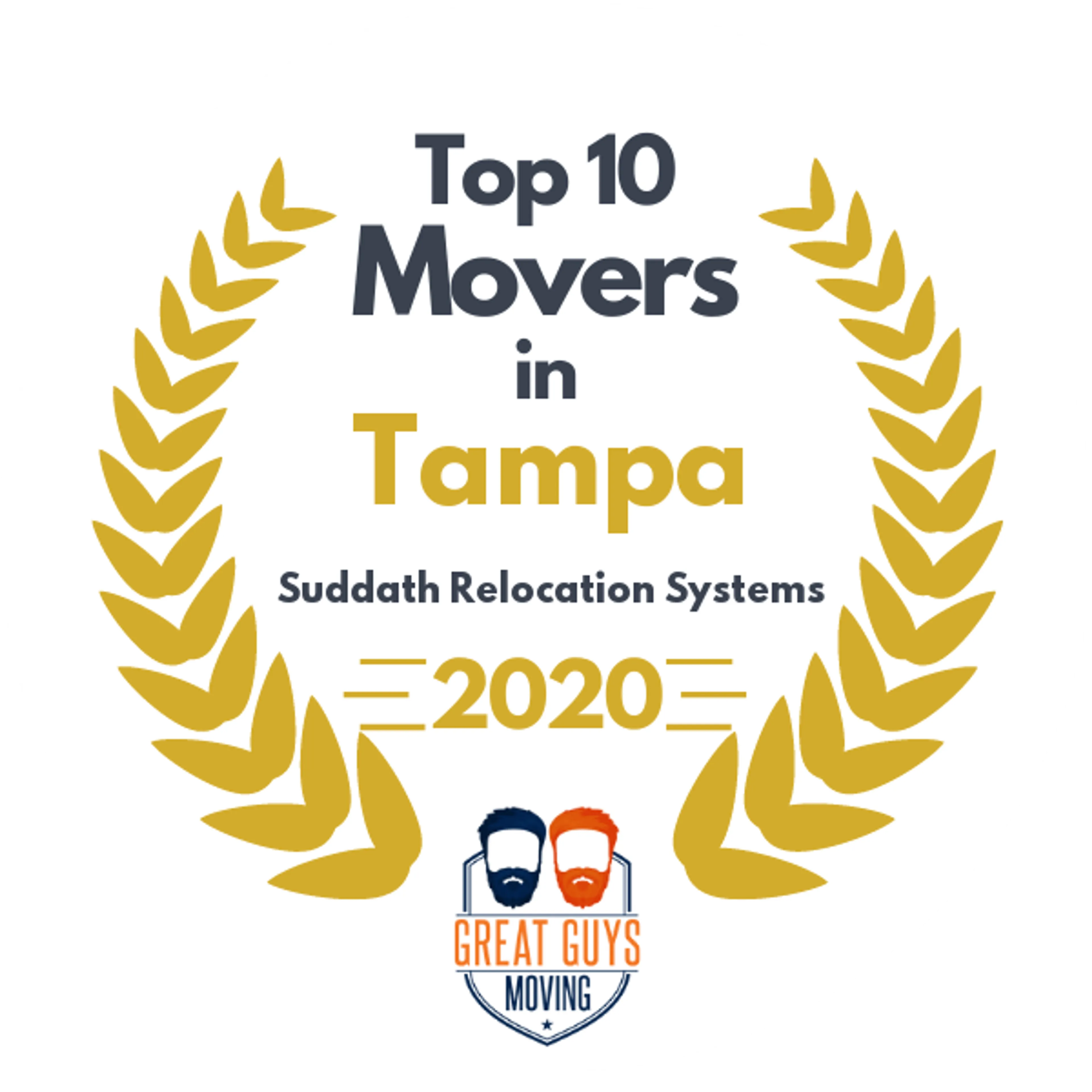 Top 10 Movers in Tampa, FL 2020 award