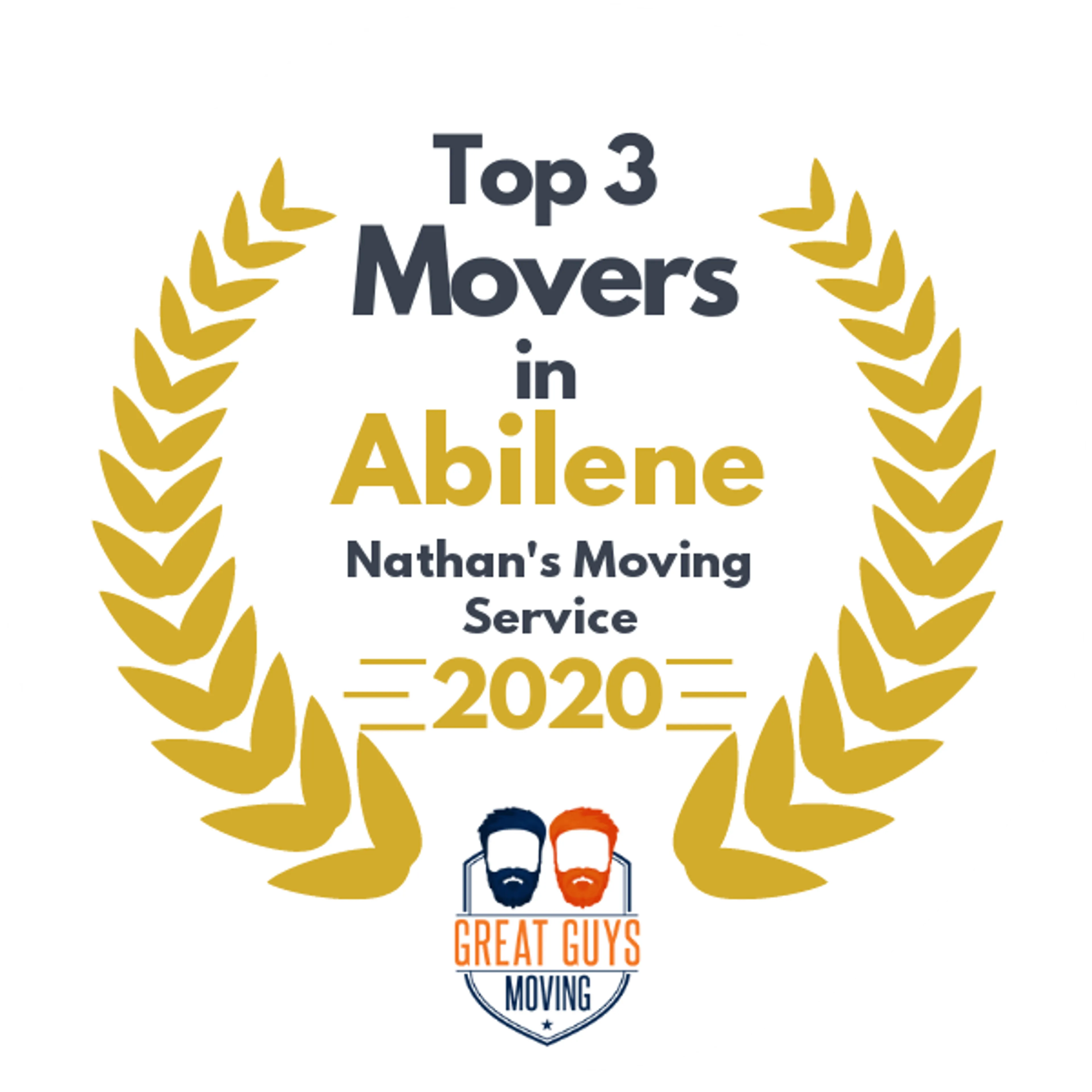 Top 3 Movers in Abilene, TX 2020 award