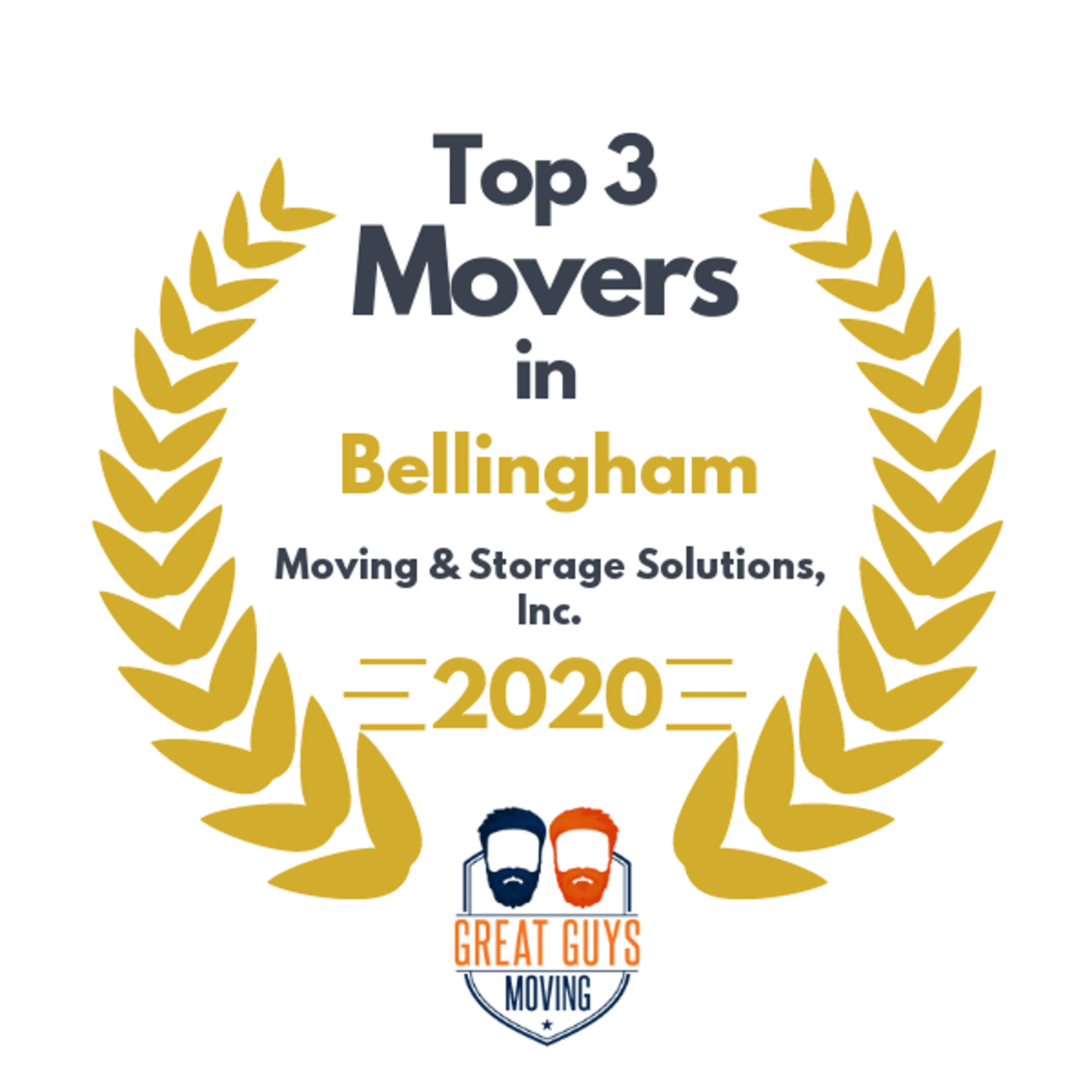 Top 3 Movers in Bellingham, WA 2020 award