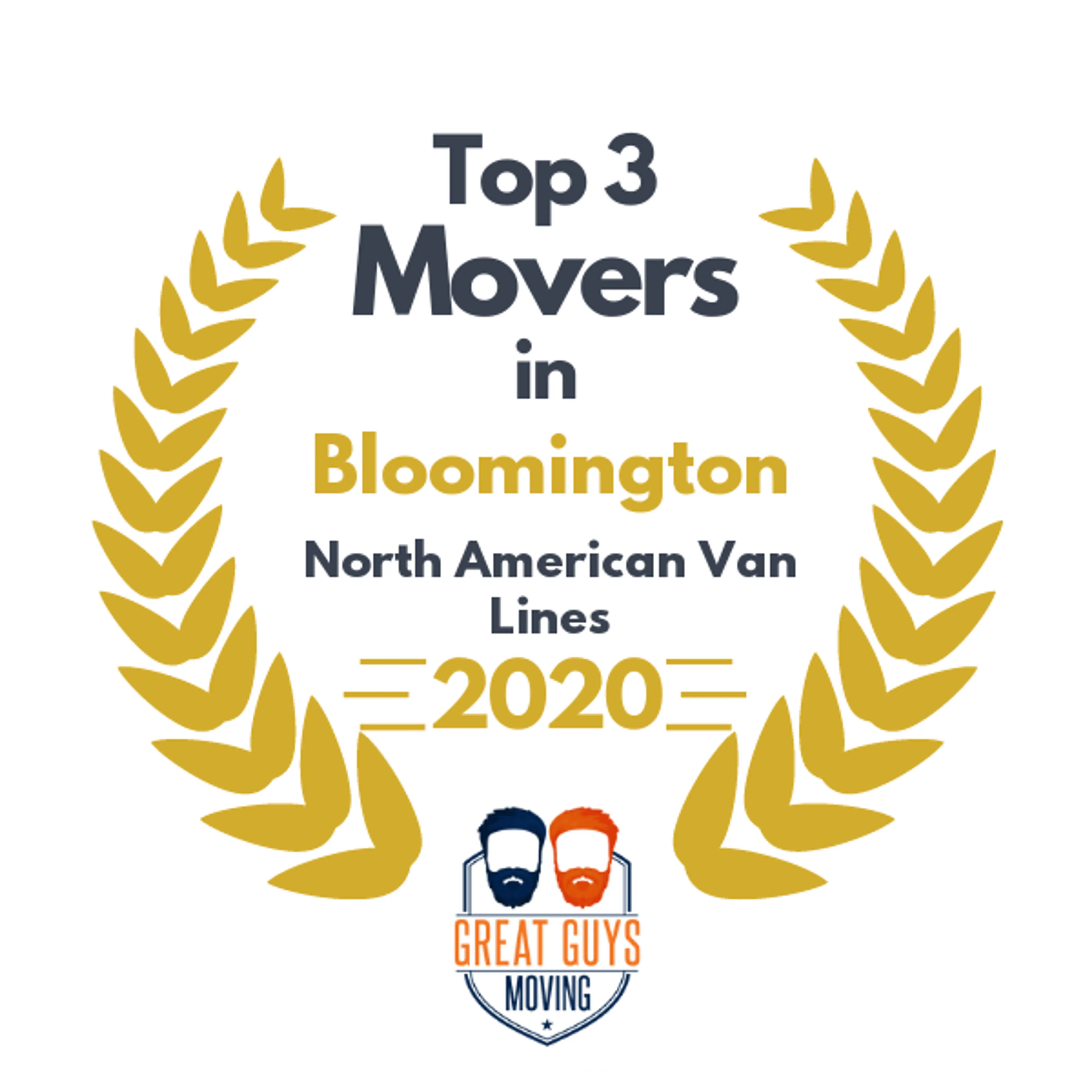 Top 3 Movers in Bloomington, IL 2020 award