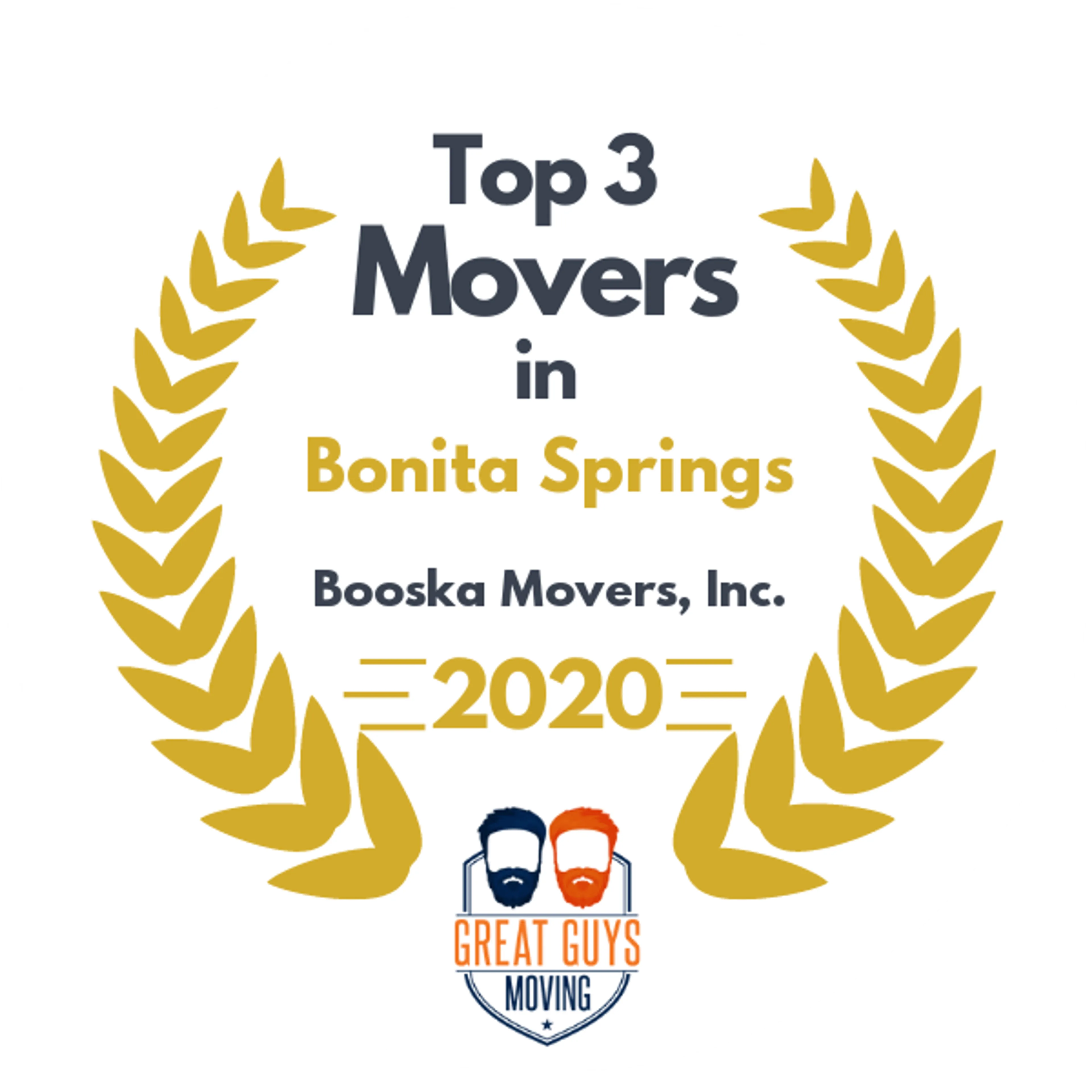 Top 3 Movers in Cape Coral, FL 2020 award