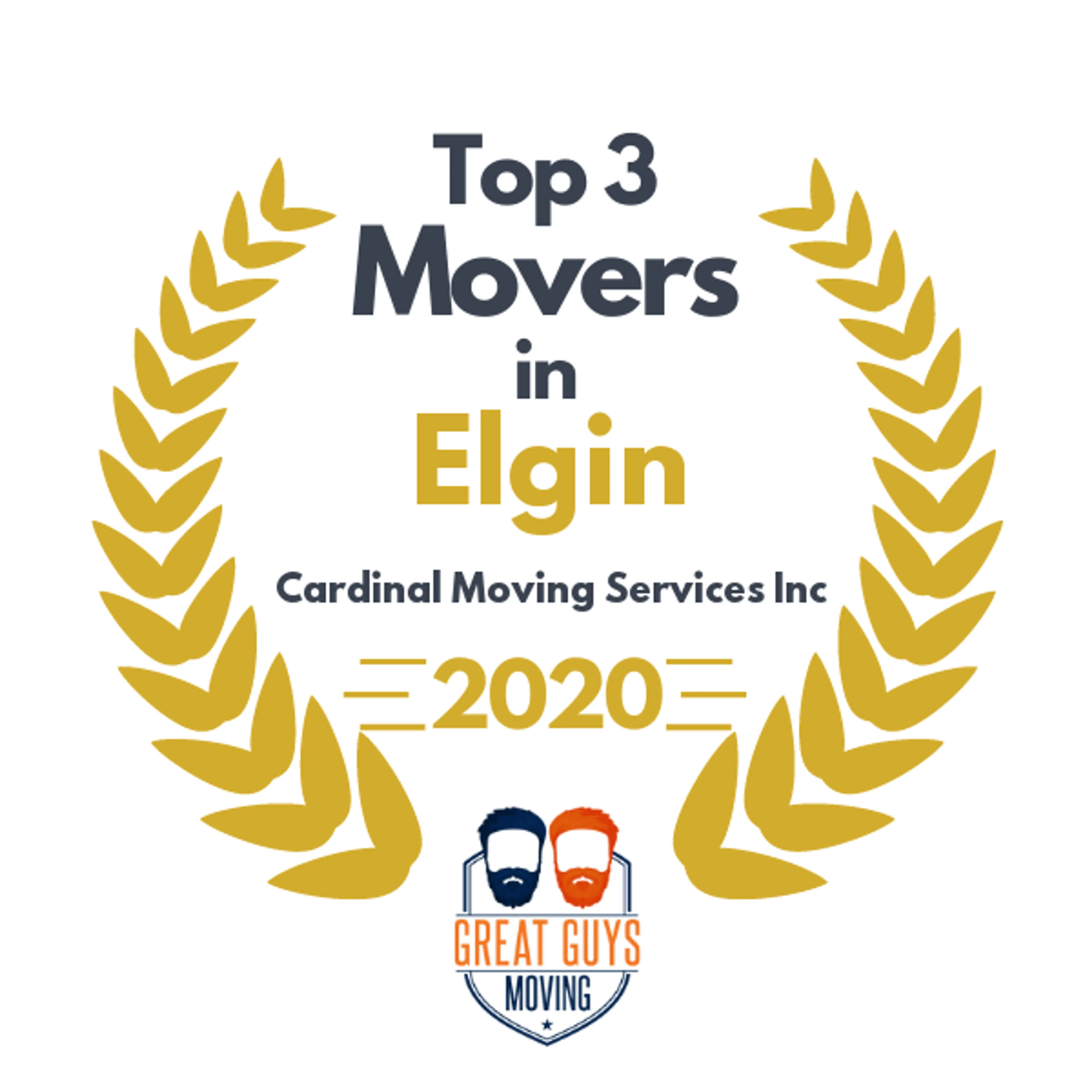Top 3 Movers in Lindenhurst, IL 2020 award