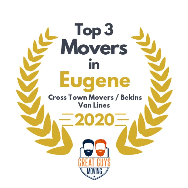 Top 3 Movers in Eugene, OR 2020 award