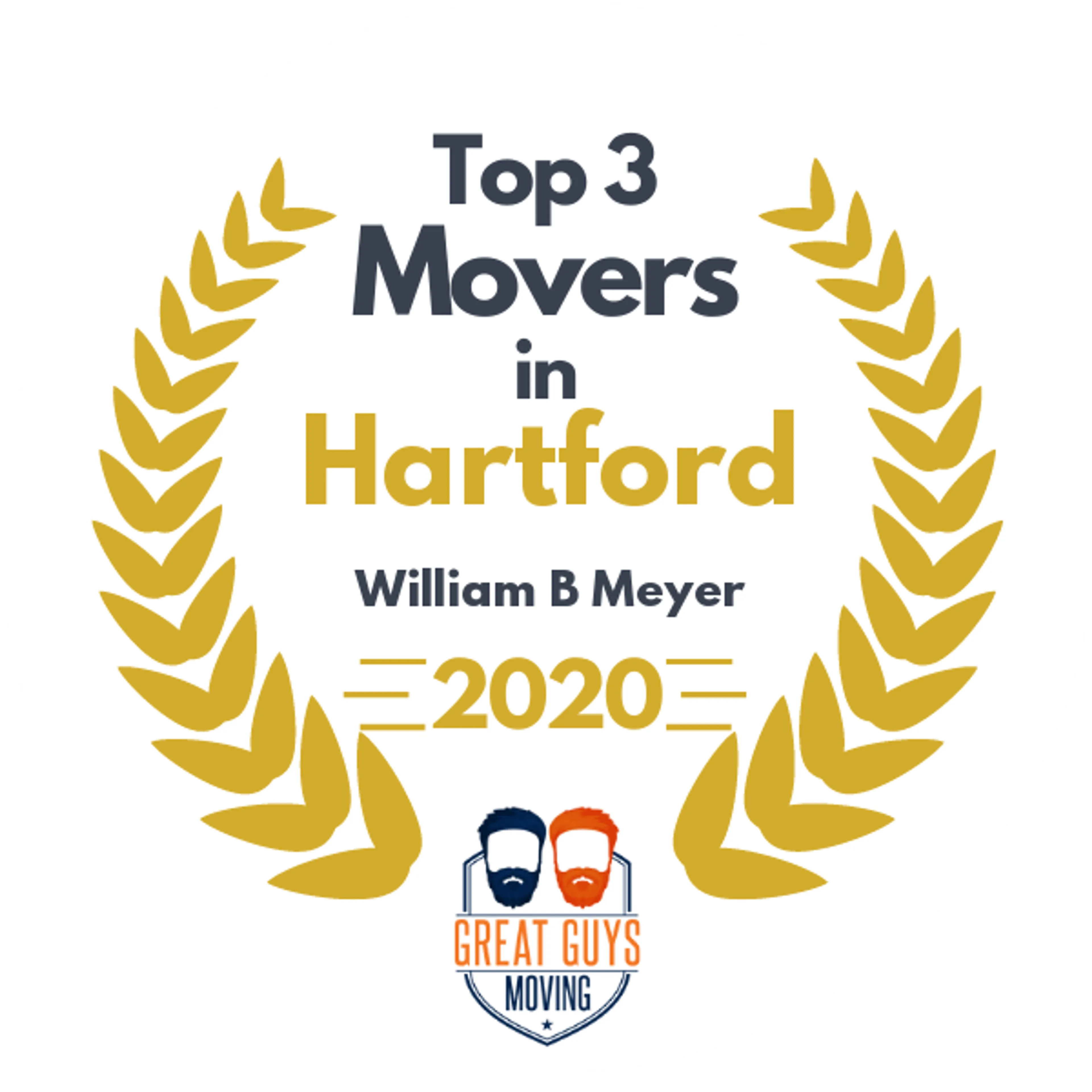 Top 3 Movers in New Britain, CT 2020 award