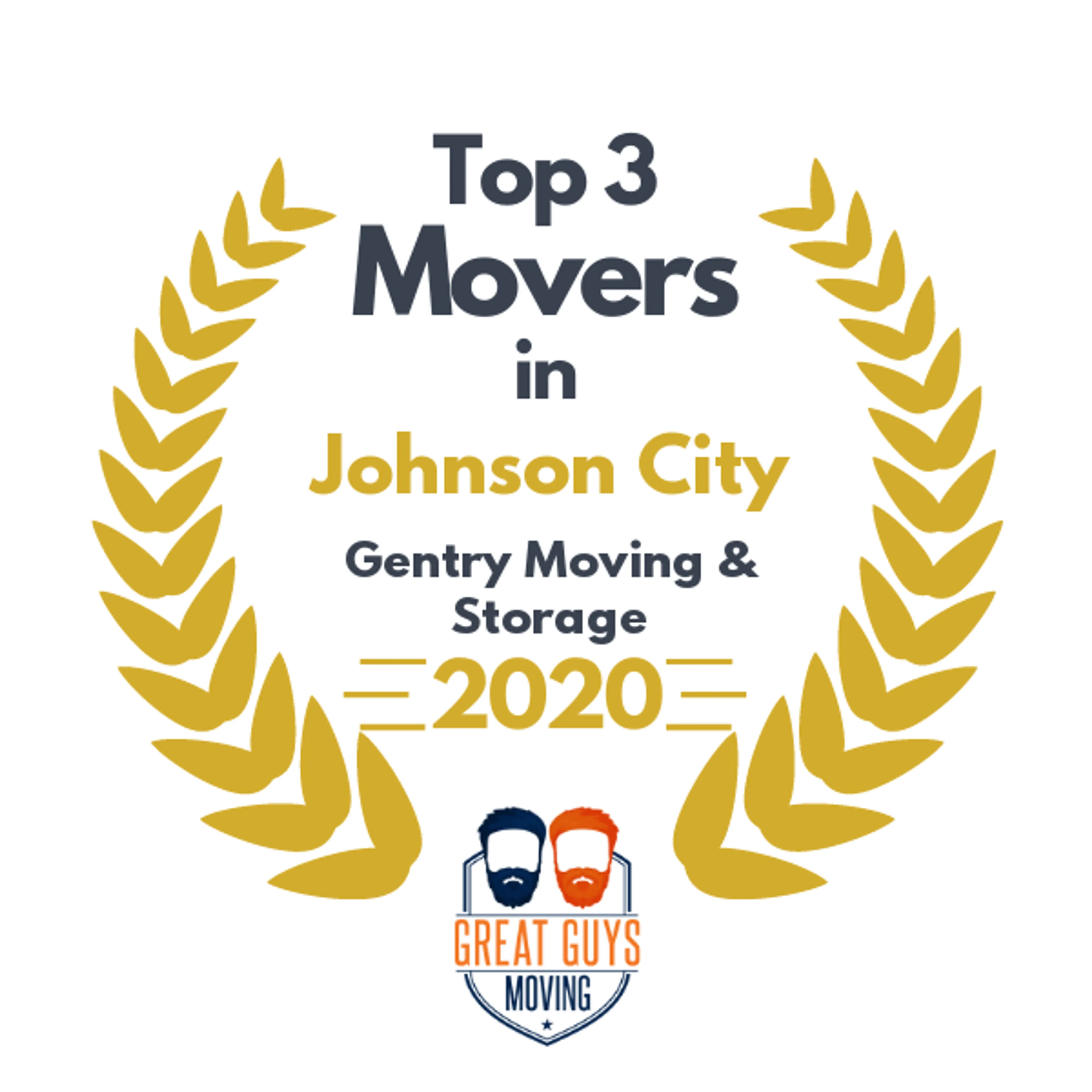 Top 3 Movers in Johnson City, TN 2020 award