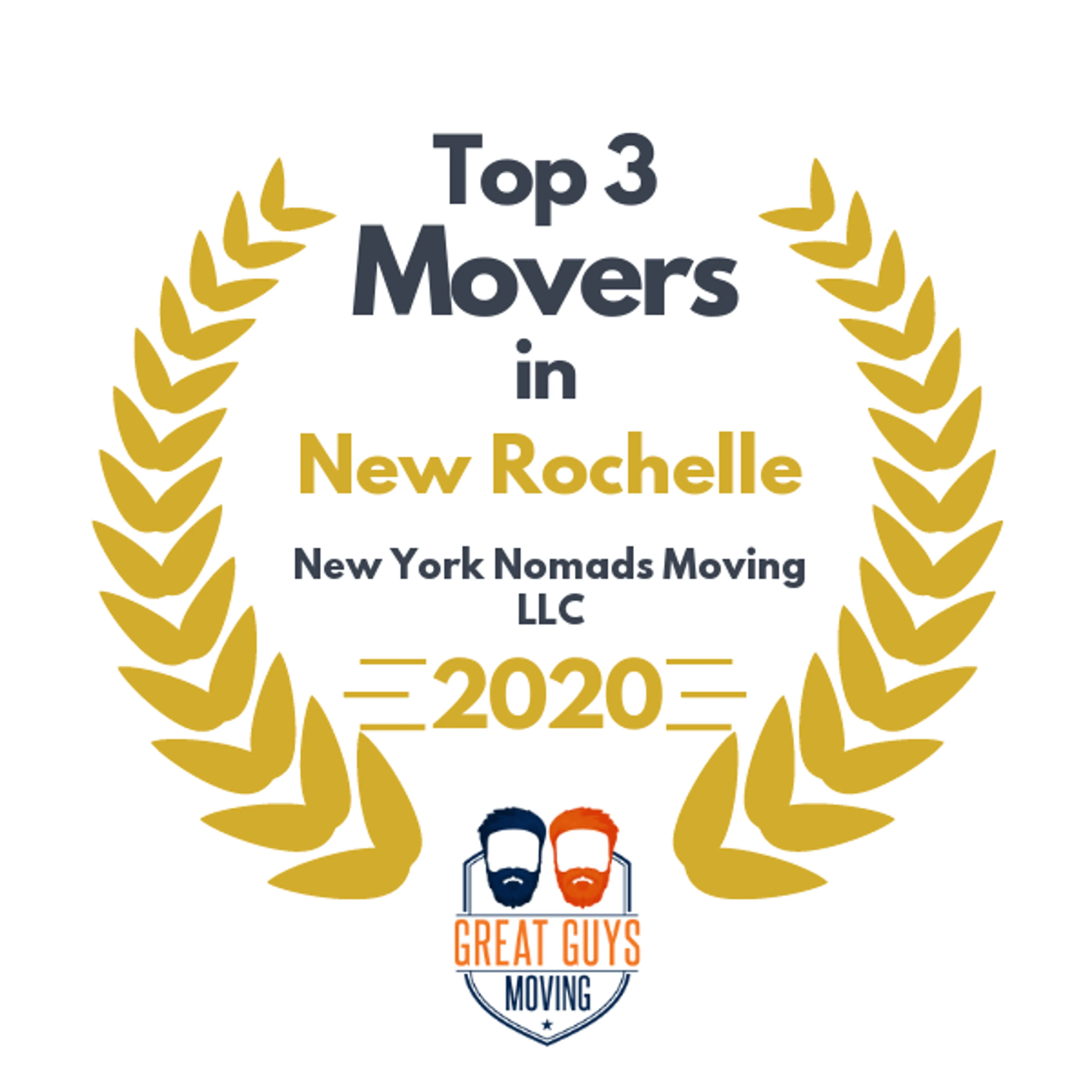 Top 3 Movers in New York City, NY 2020 award