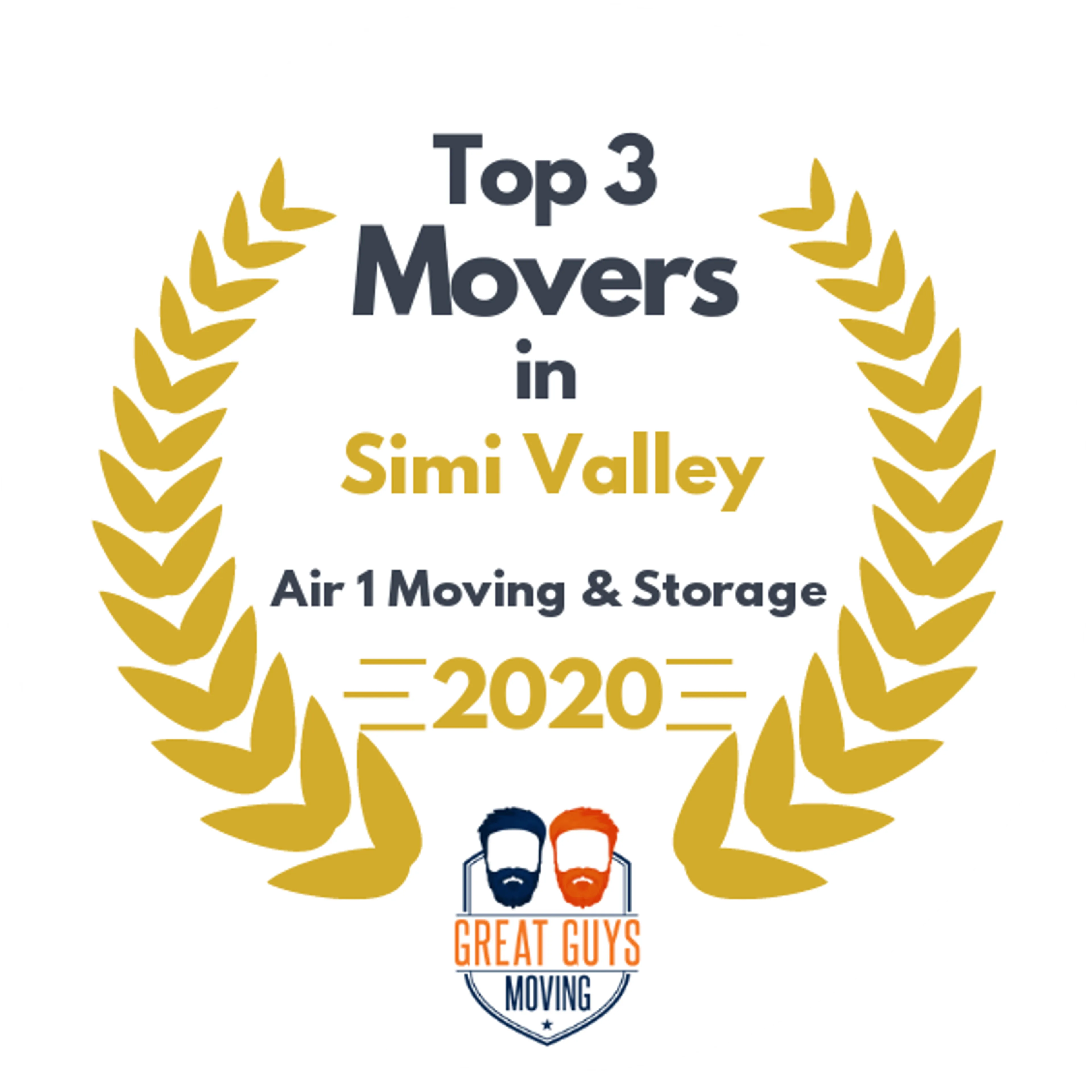 Top 3 Movers in Santa Clarita, CA 2020 award
