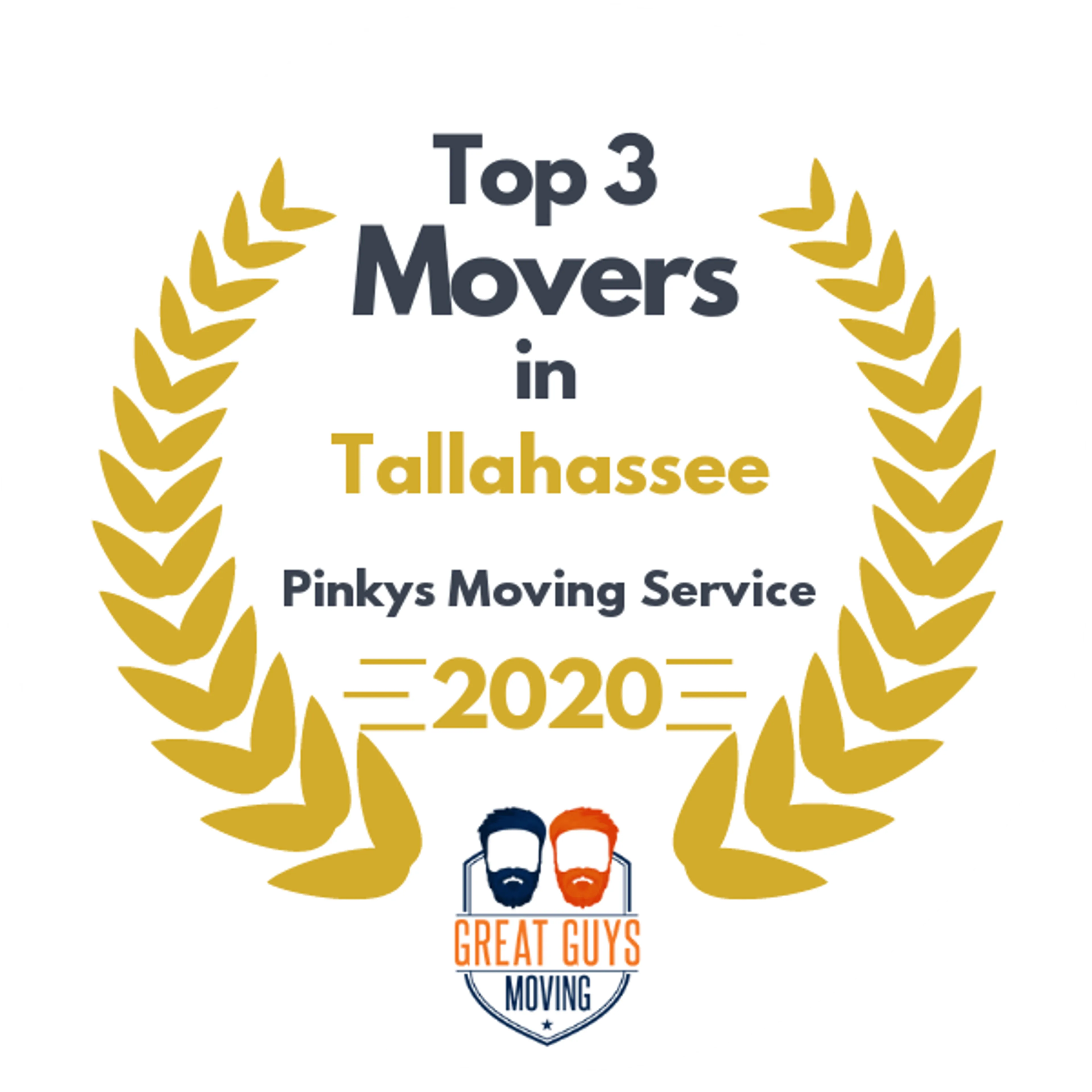 Top 3 Movers in Tallahassee, FL 2020 award