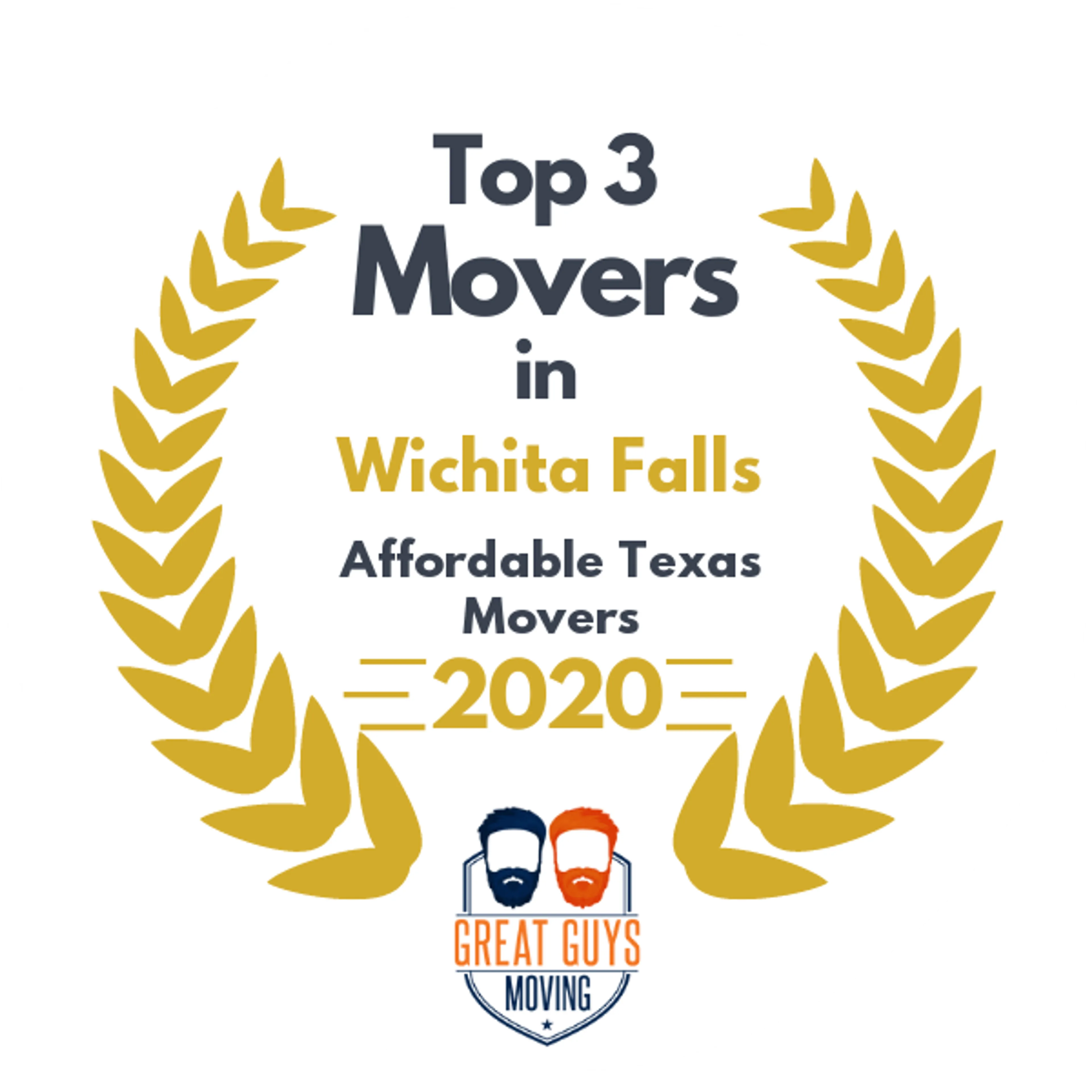 Top 3 Movers in Wichita Falls, TX 2020 award