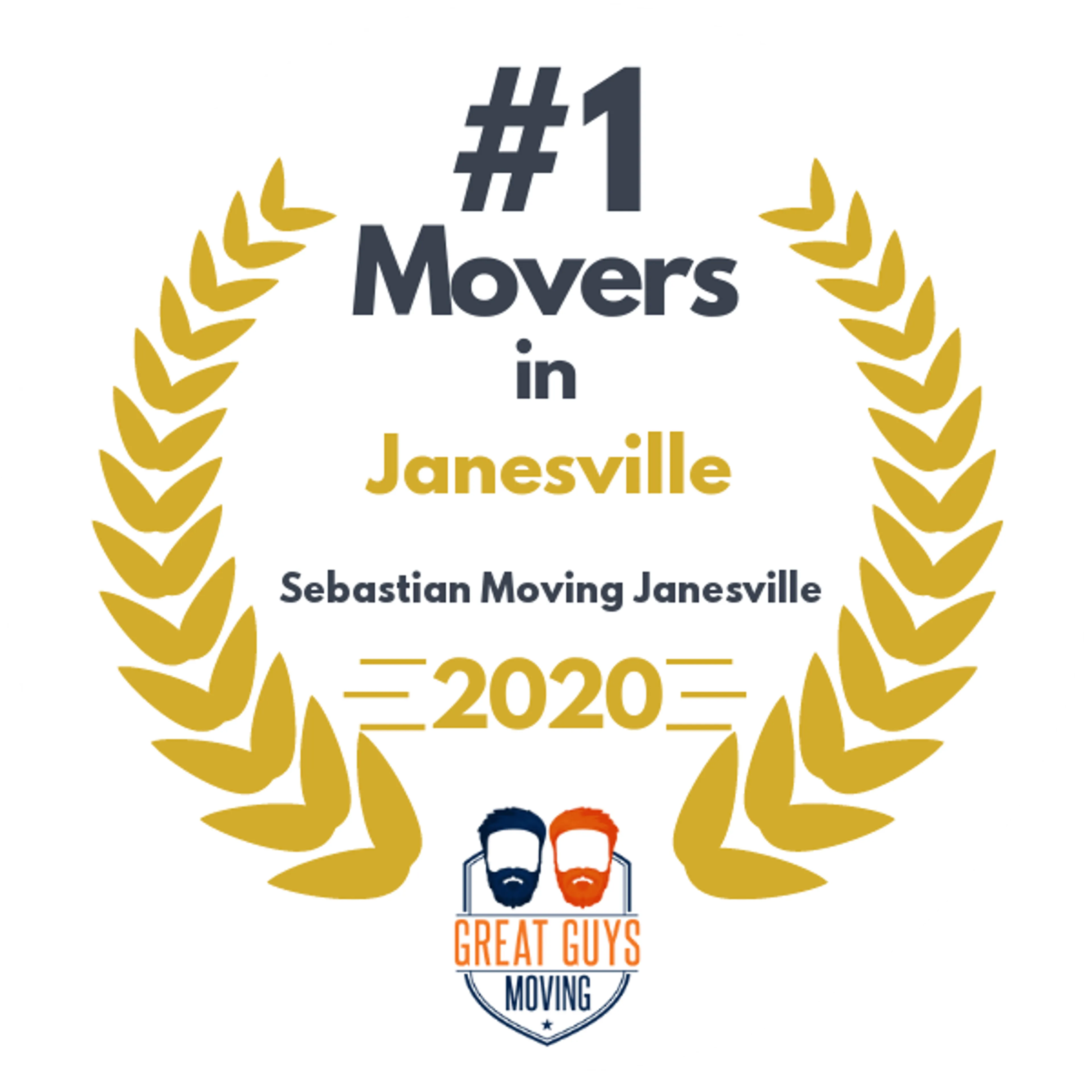 #1 Ranked Movers in Madison, WI 2020 award