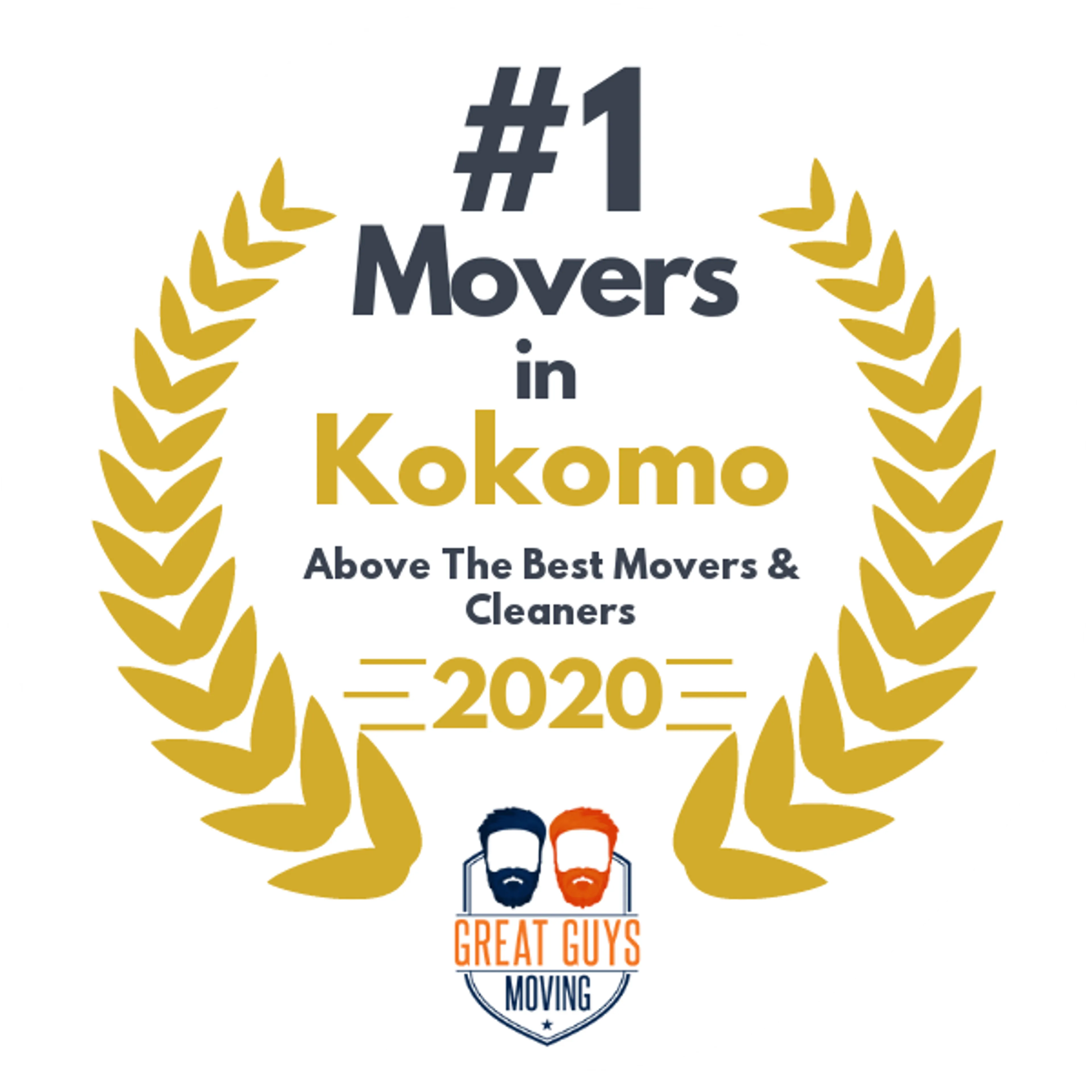 #1 Ranked Movers in Kokomo, IN 2020 award