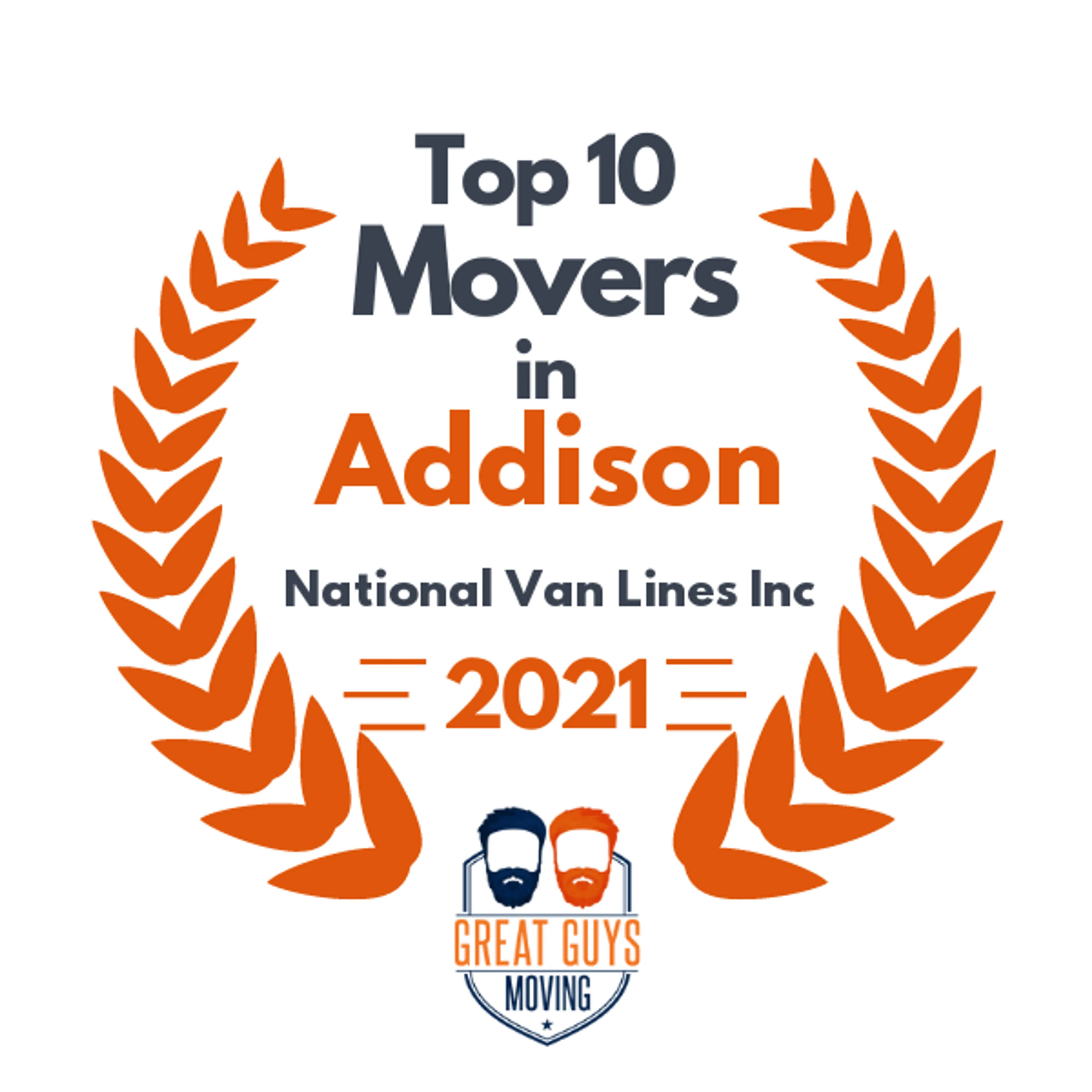 Top 10 Movers in Chicago, IL 2021 award