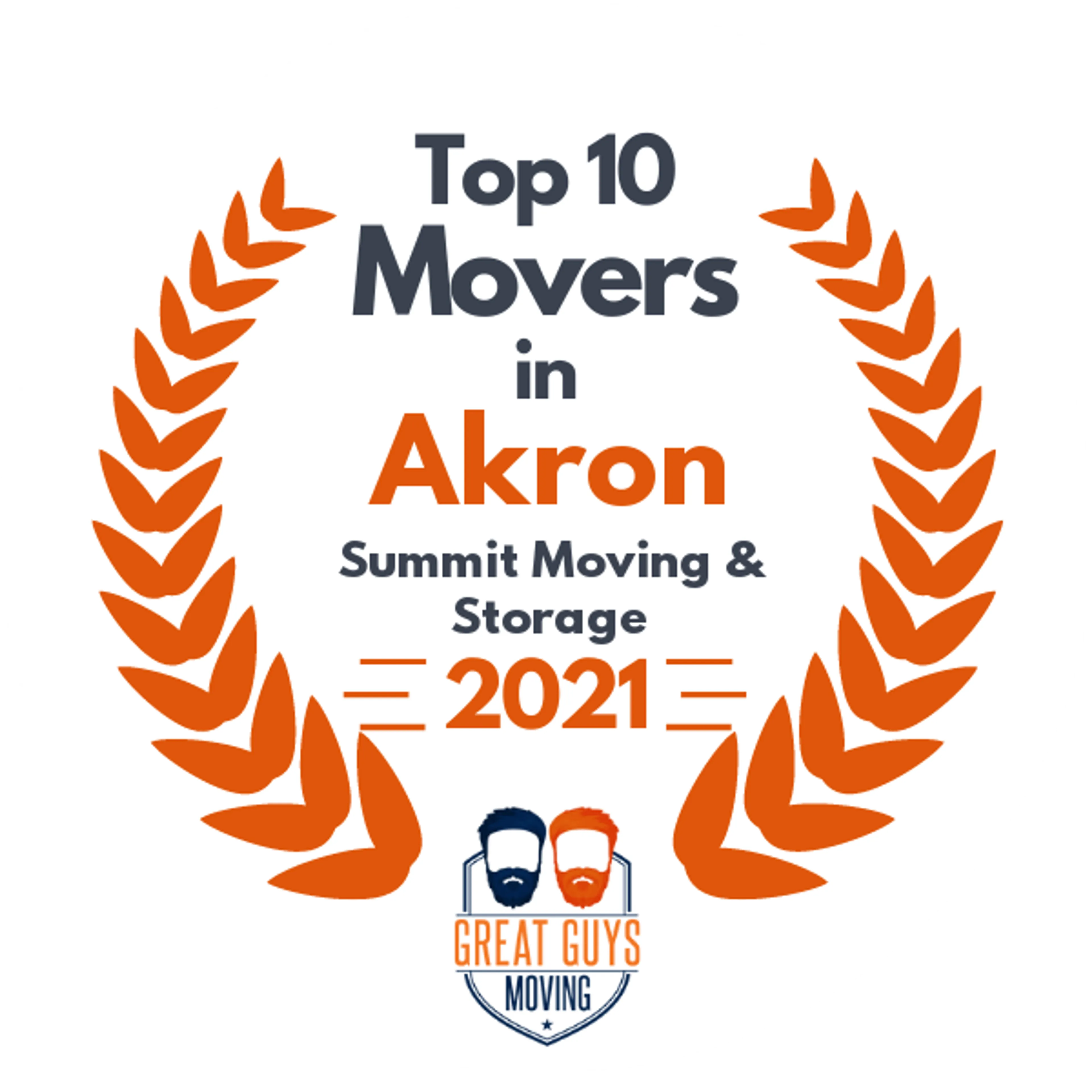 Top 10 Movers in Cleveland, OH 2021 award
