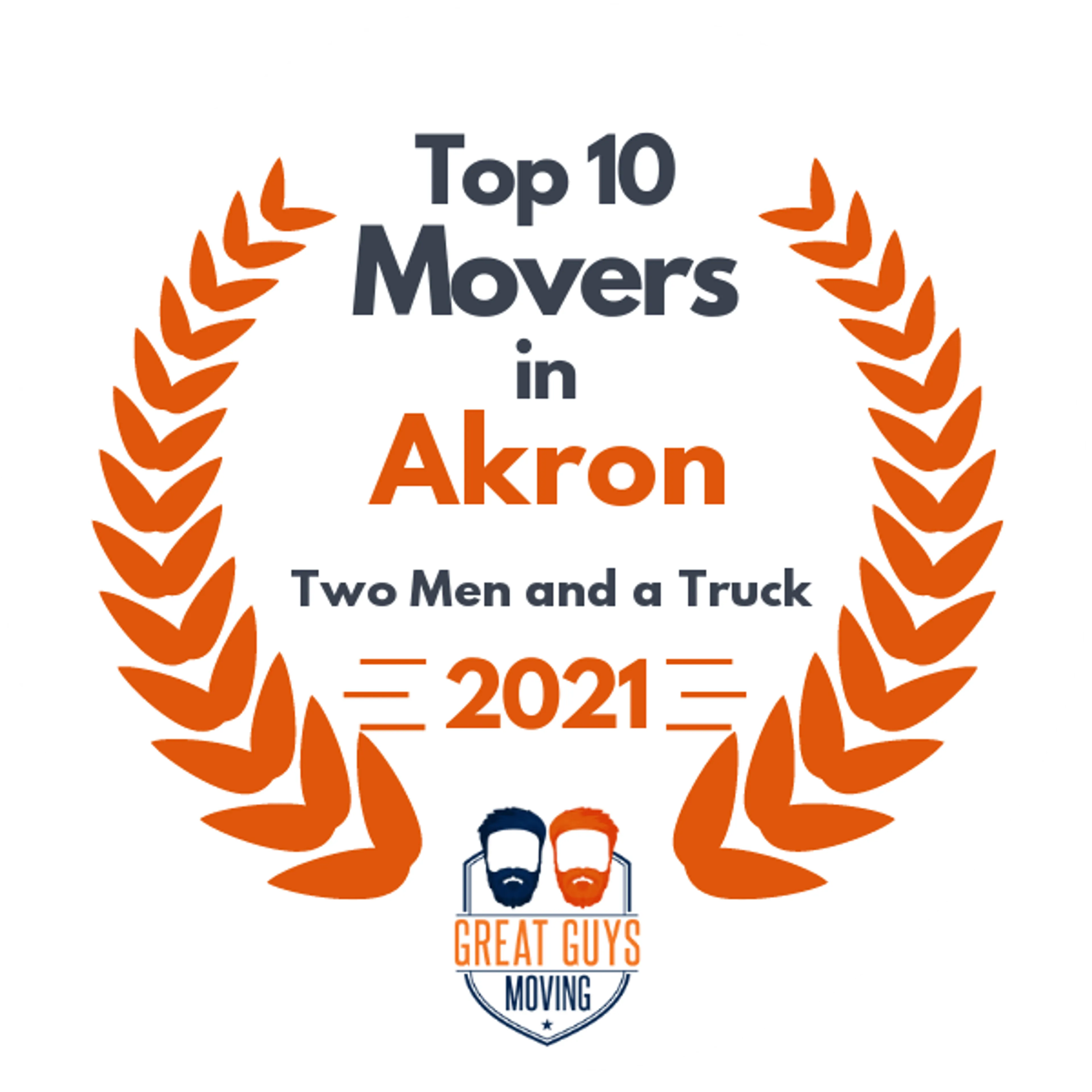 Top 10 Movers in Akron, OH 2021 award
