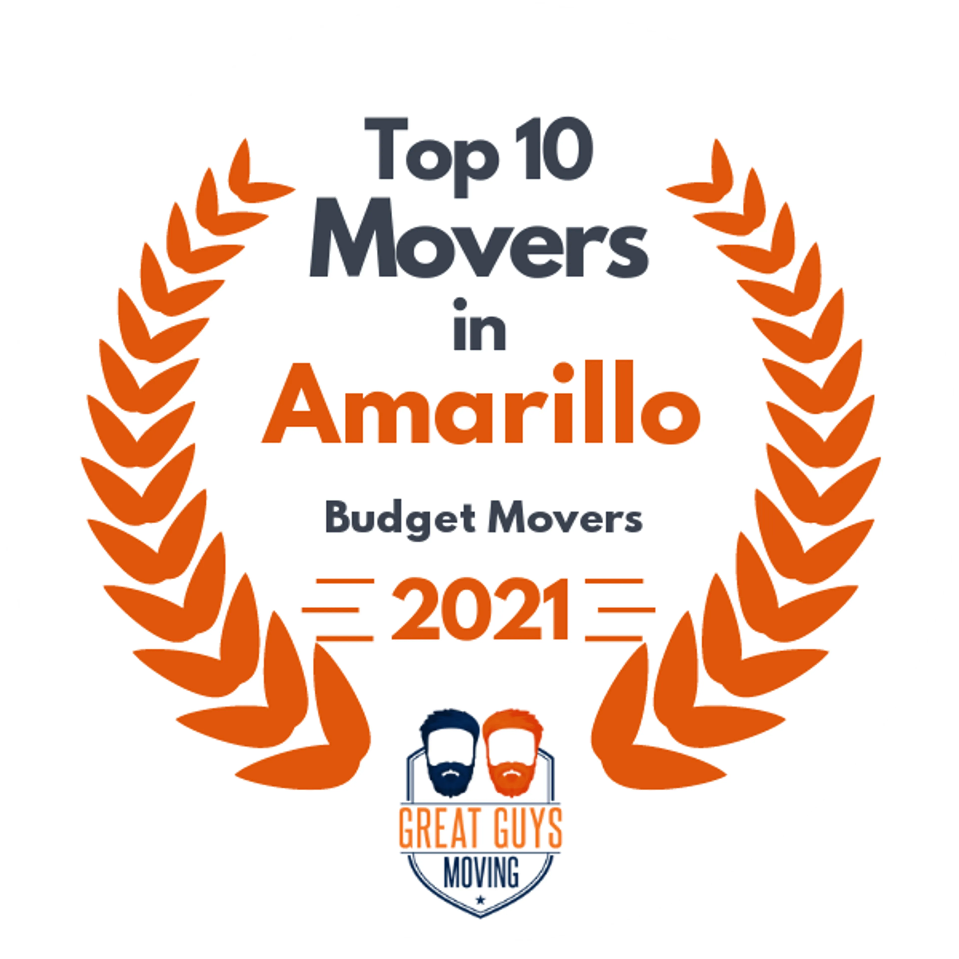 Top 10 Movers in Amarillo, TX 2021 award