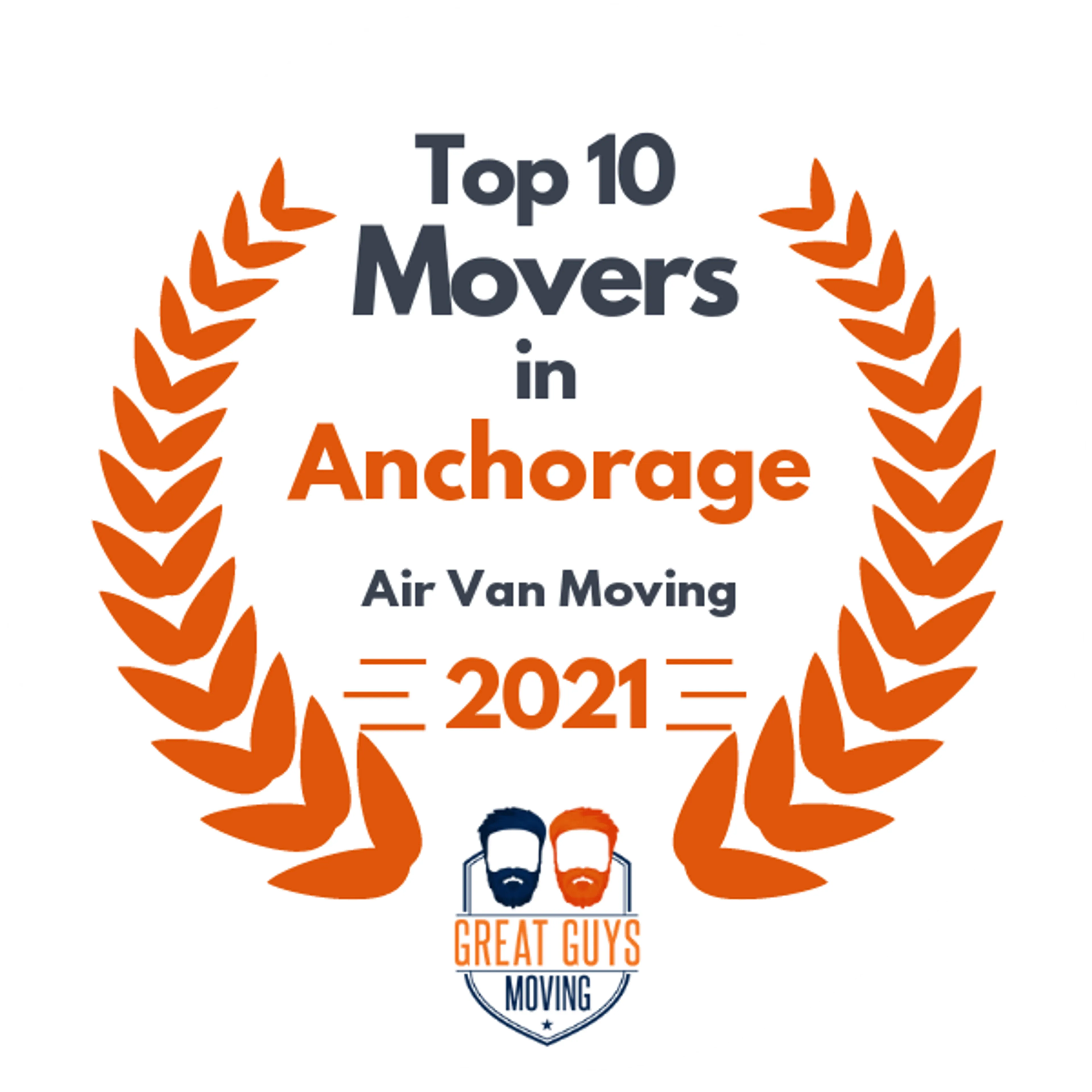 Top 10 Movers in Anchorage, AK 2021 award