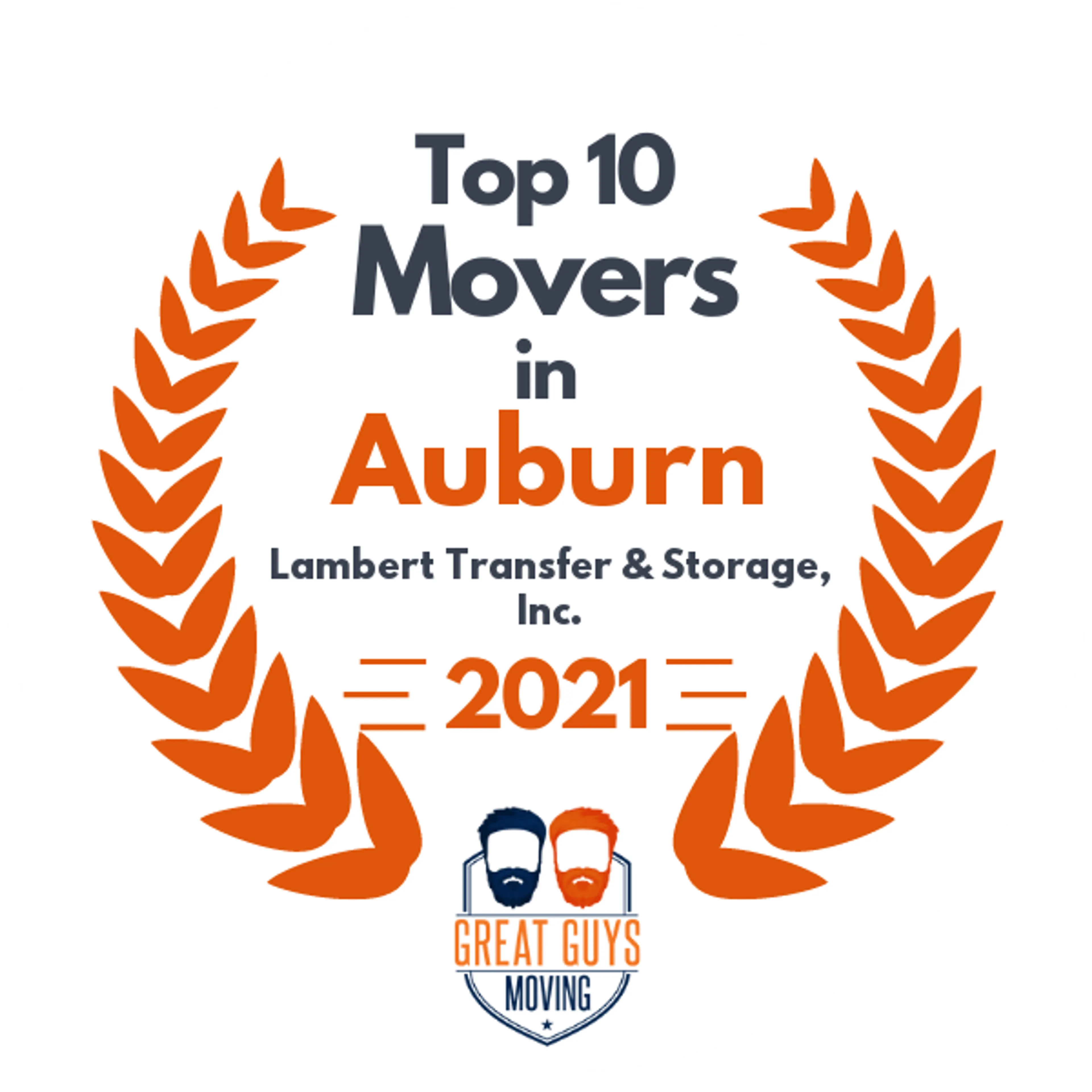 Top 10 Movers in Columbus, GA 2021 award
