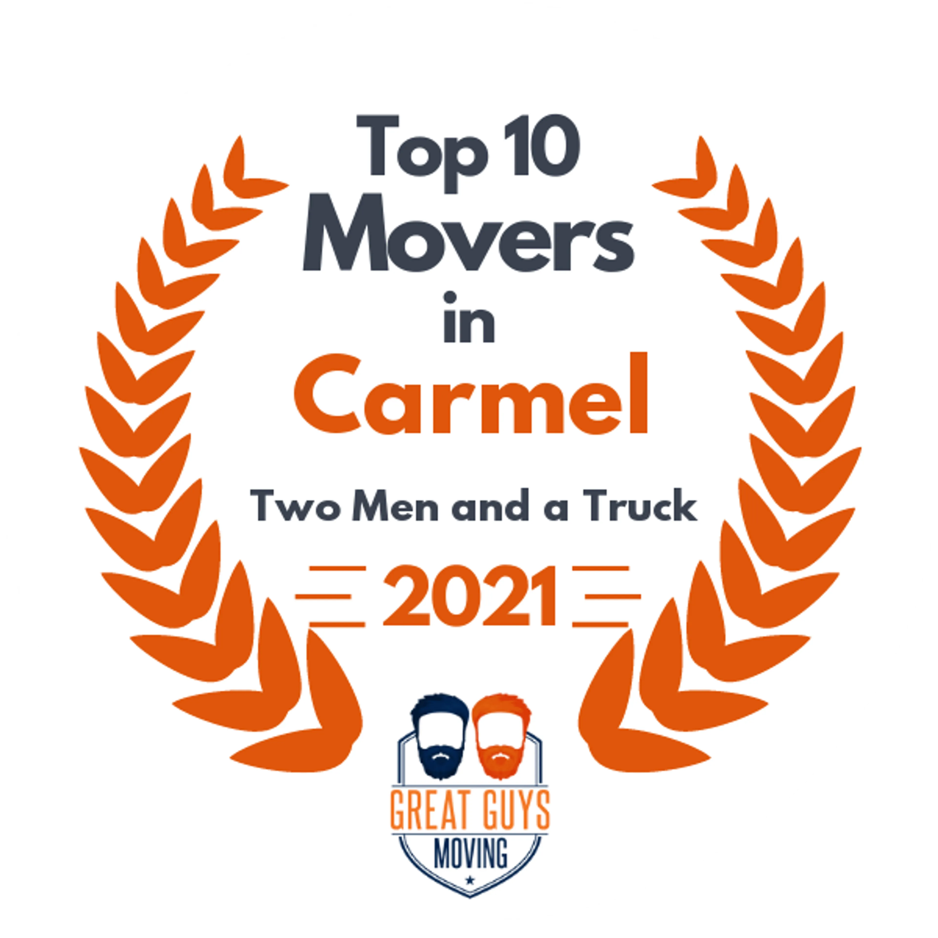 Top 10 Movers in Carmel, IN 2021 award