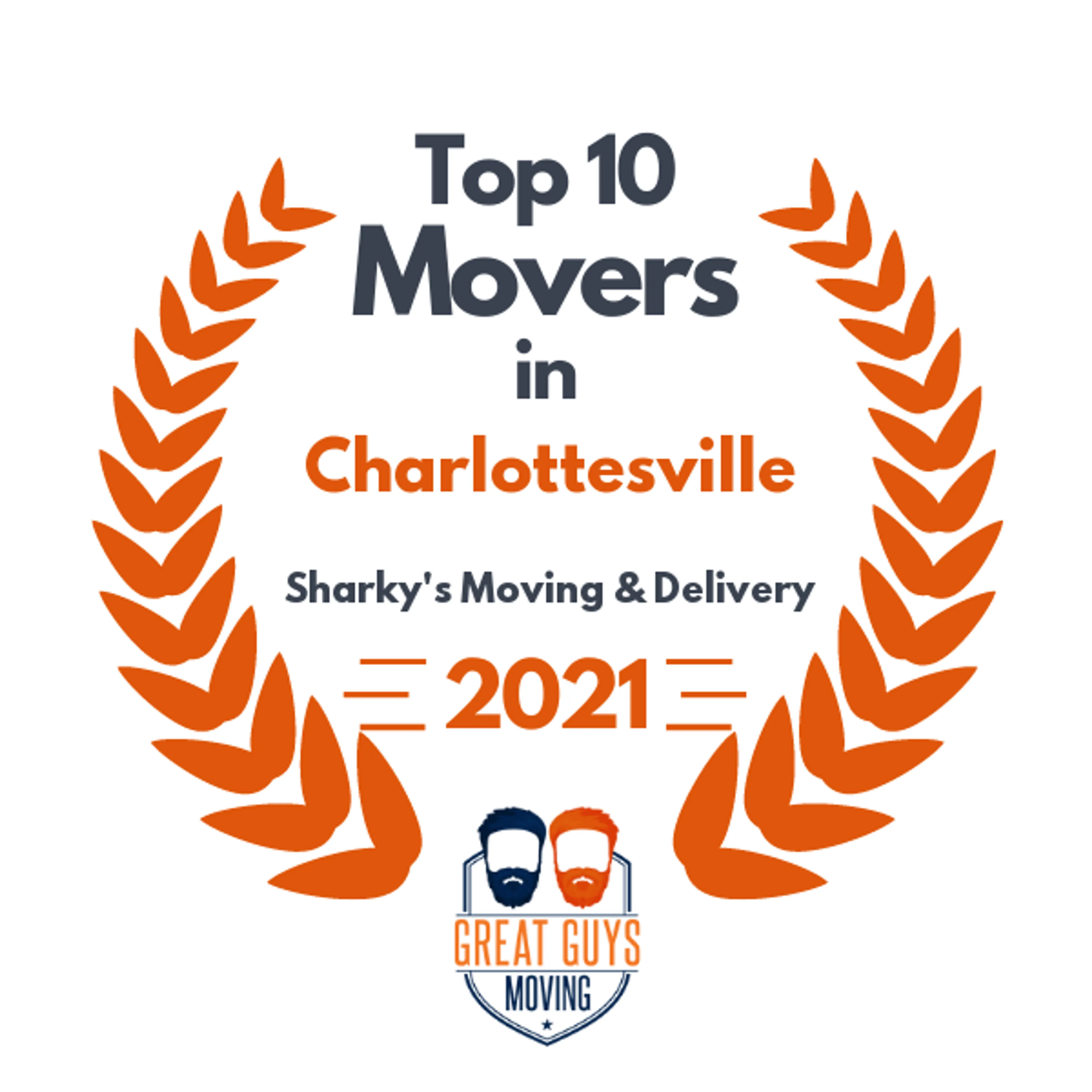 Top 10 Movers in Lynchburg, VA 2021 award