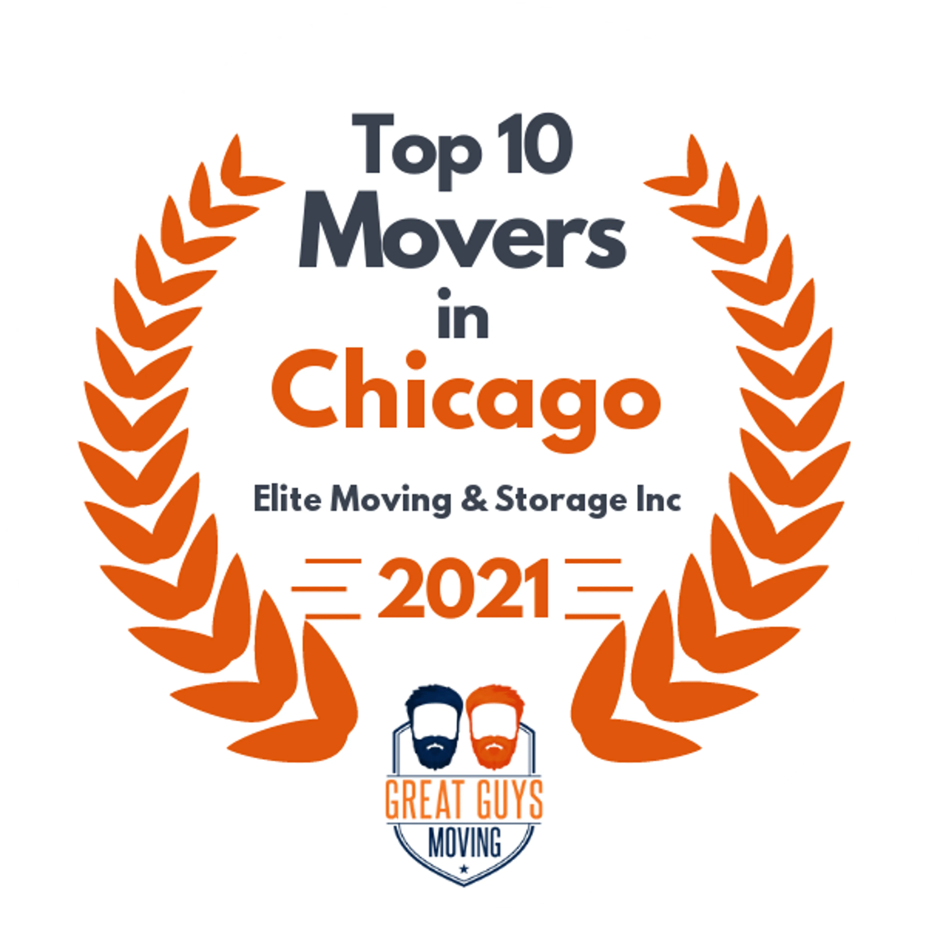 Top 10 Movers in Chicago, IL 2021 award