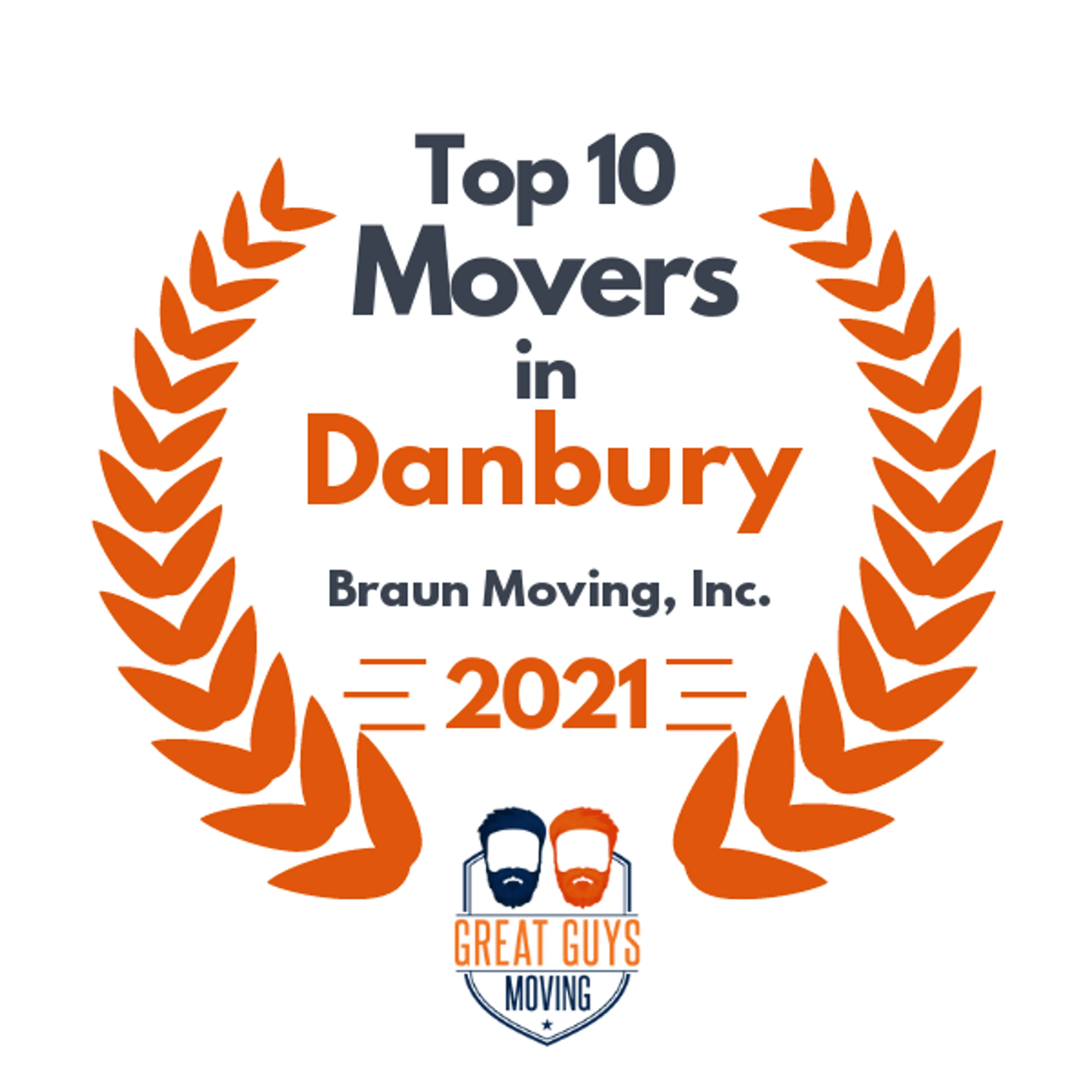 Top 10 Movers in Bridgeport, CT 2021 award