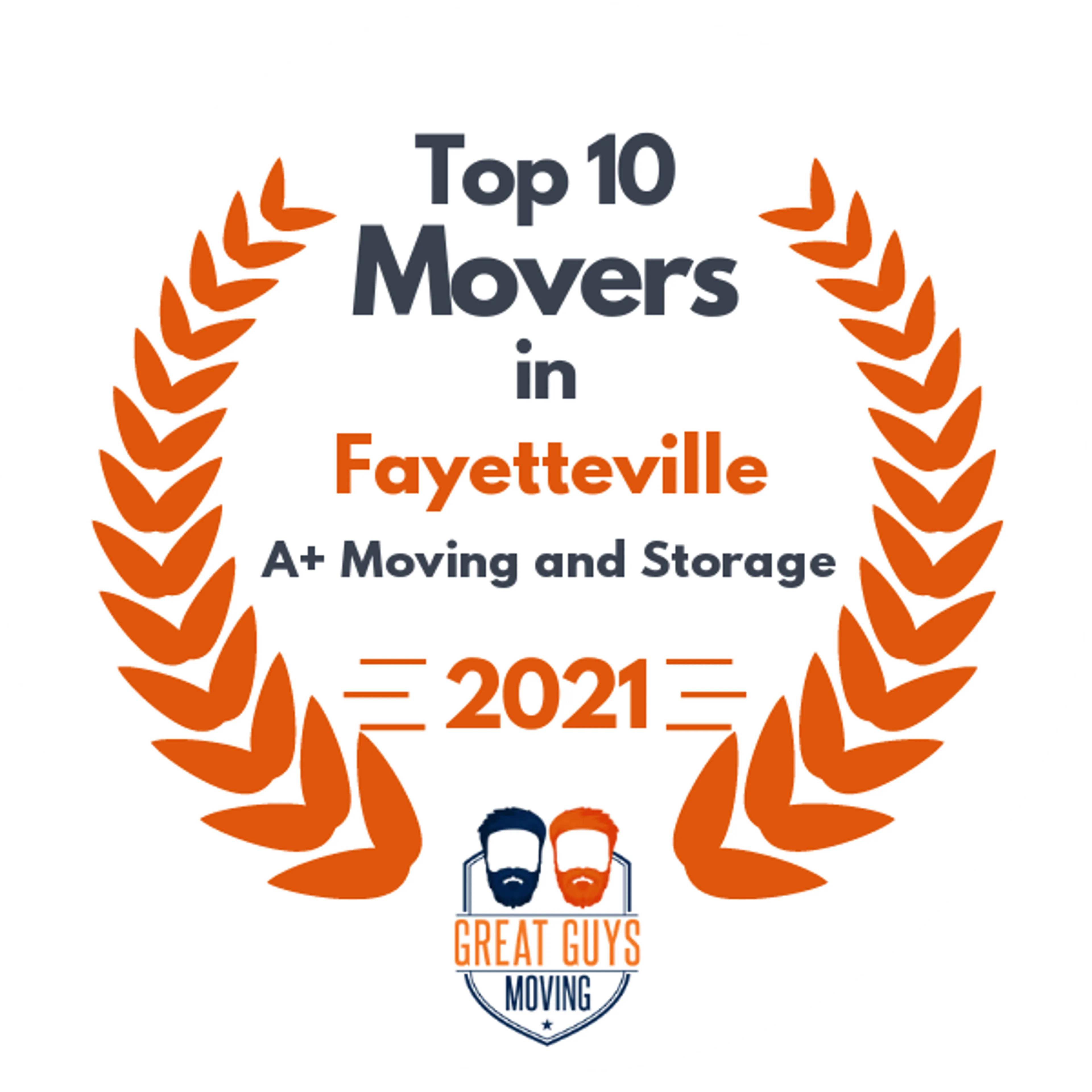 Top 10 Movers in Lumberton, NC 2021 award