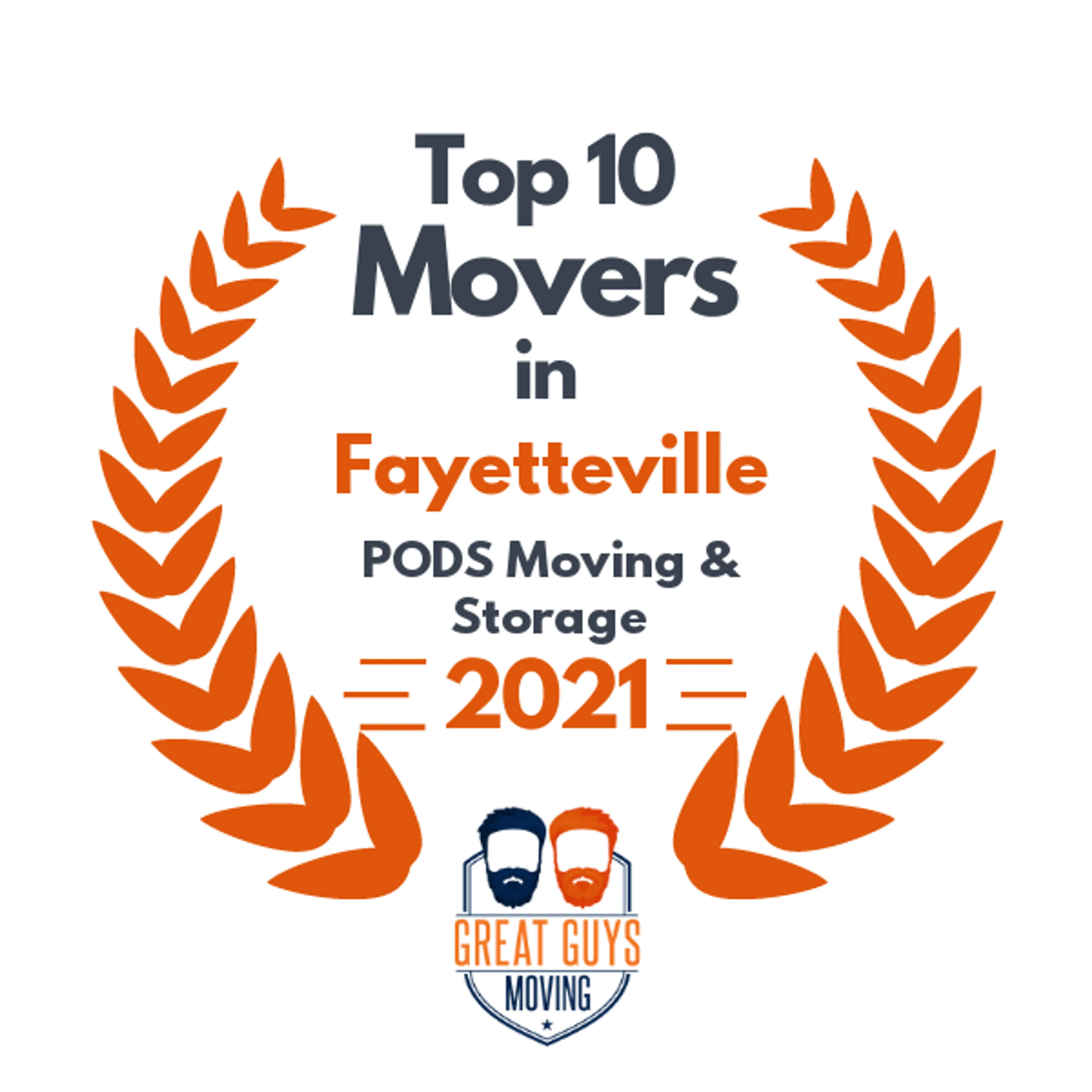 Top 10 Movers in Fayetteville, NC 2021 award